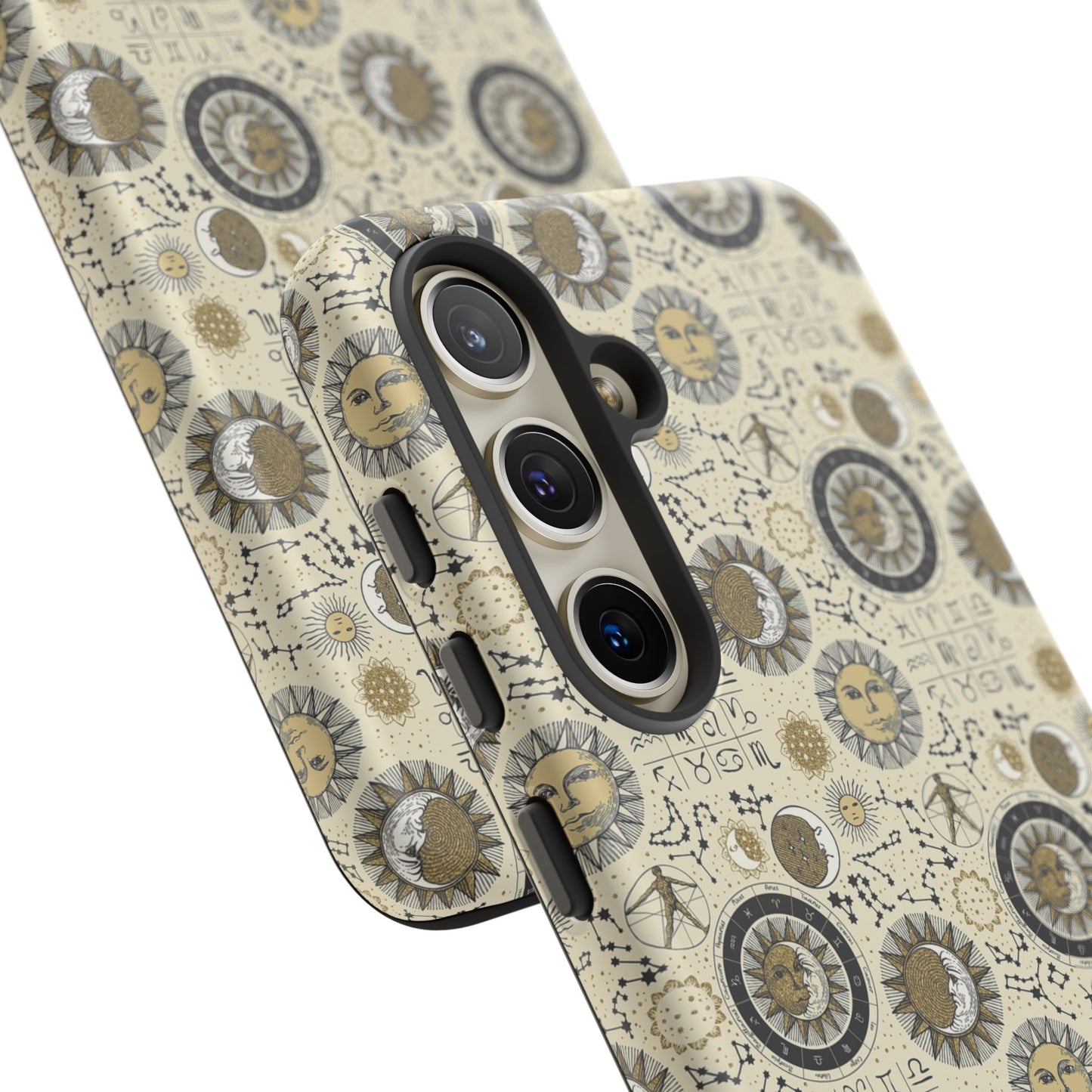 Samsung Galaxy Series Tough Case-Phone Case: The Sun, The Moon, And The Stars [Zodiac Symbols]