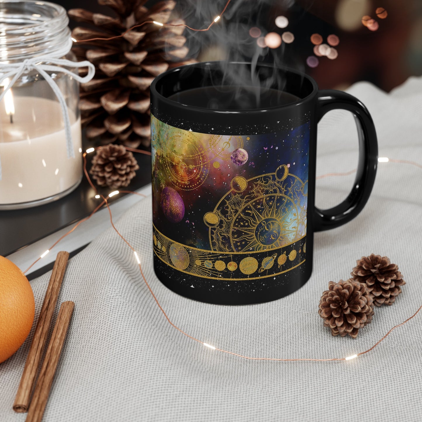 Ceramic Mug:  "Cosmos" [Border]