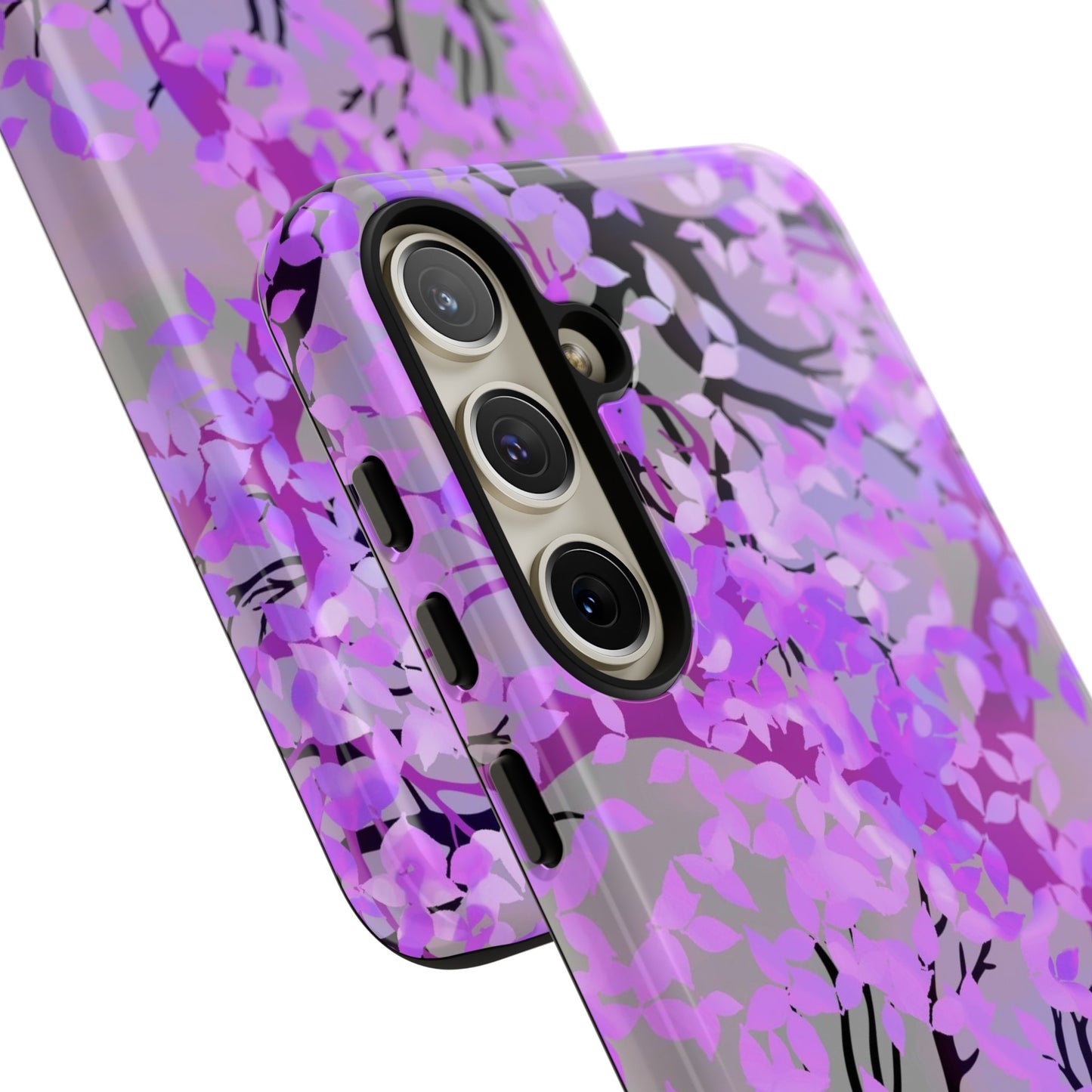 Samsung Galaxy Series Tough Case-Phone Case: Dreamscapes [Purple Leaves]