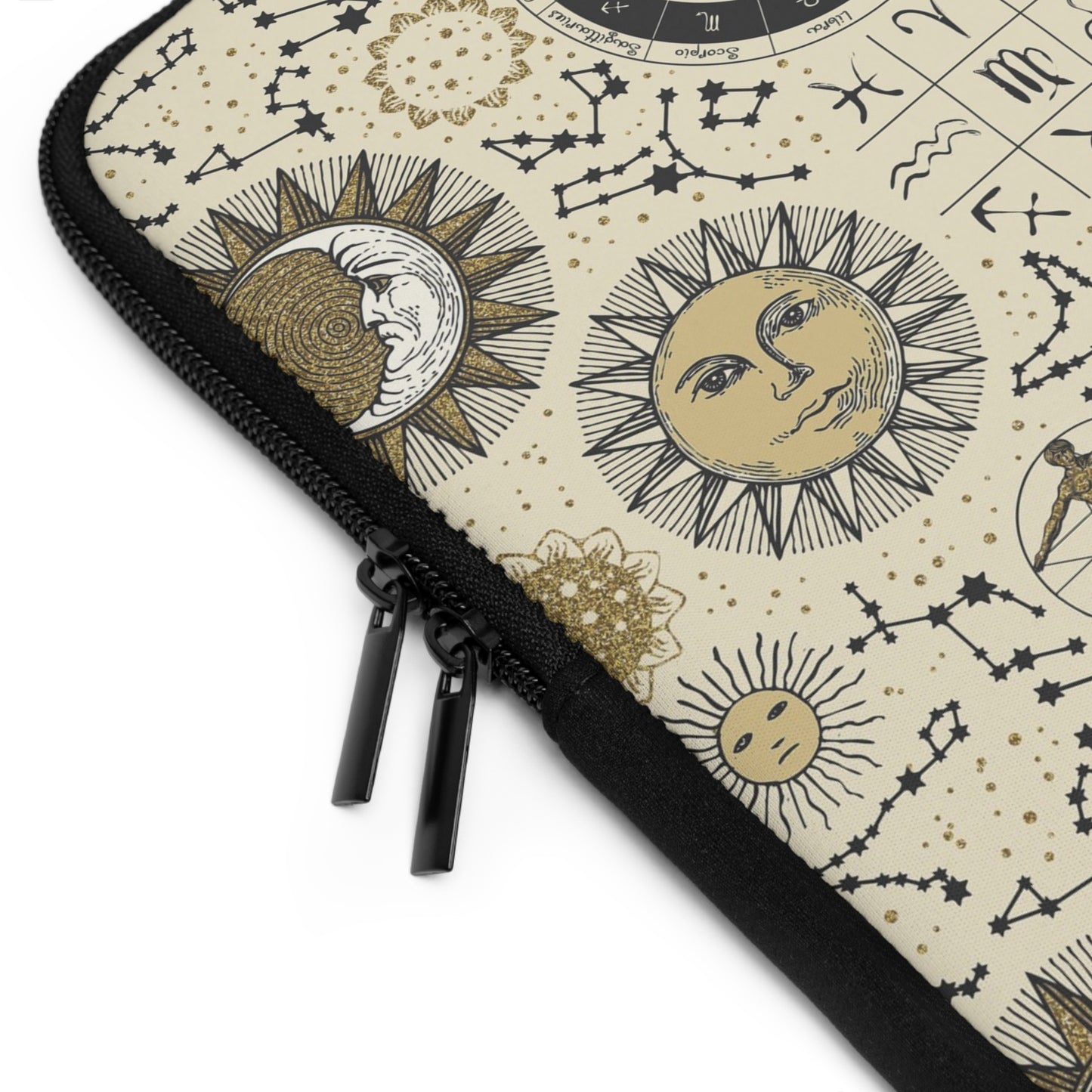 Laptop Sleeve:  [SUN-MOON-STARS]:  Zodiac Panel