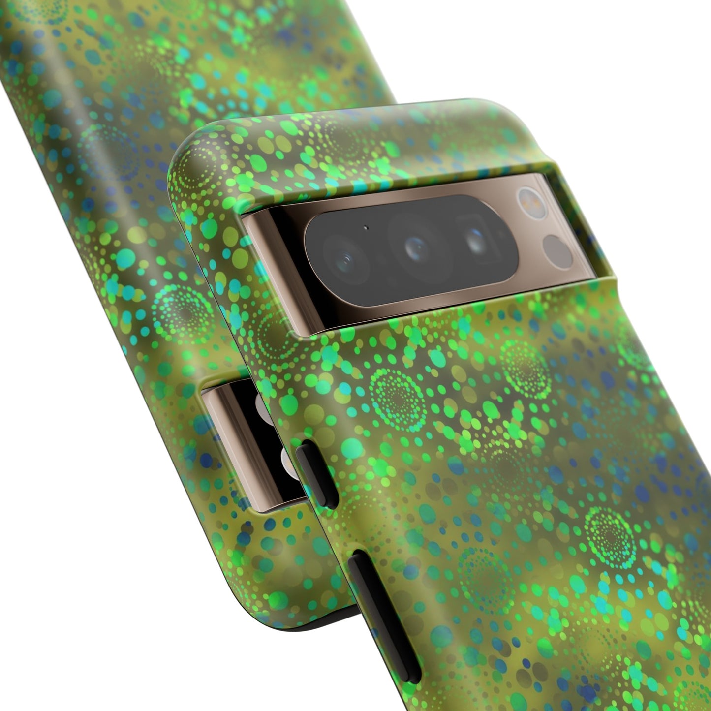 Google Pixel Tough Case-Phone Case: Dreamscapes [Green Kaleidoscope]