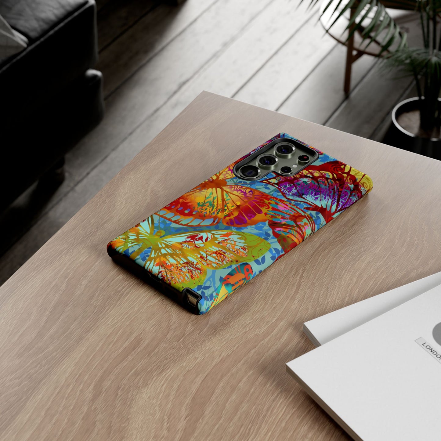 Samsung Galaxy S23 - Tough Phone Case: Dreamscapes [Green Butterflies]