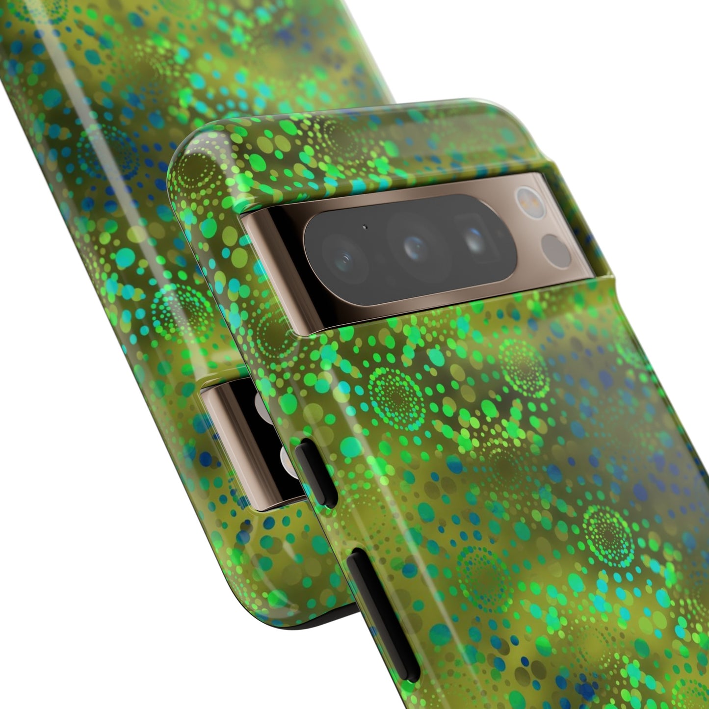 Google Pixel Tough Case-Phone Case: Dreamscapes [Green Kaleidoscope]