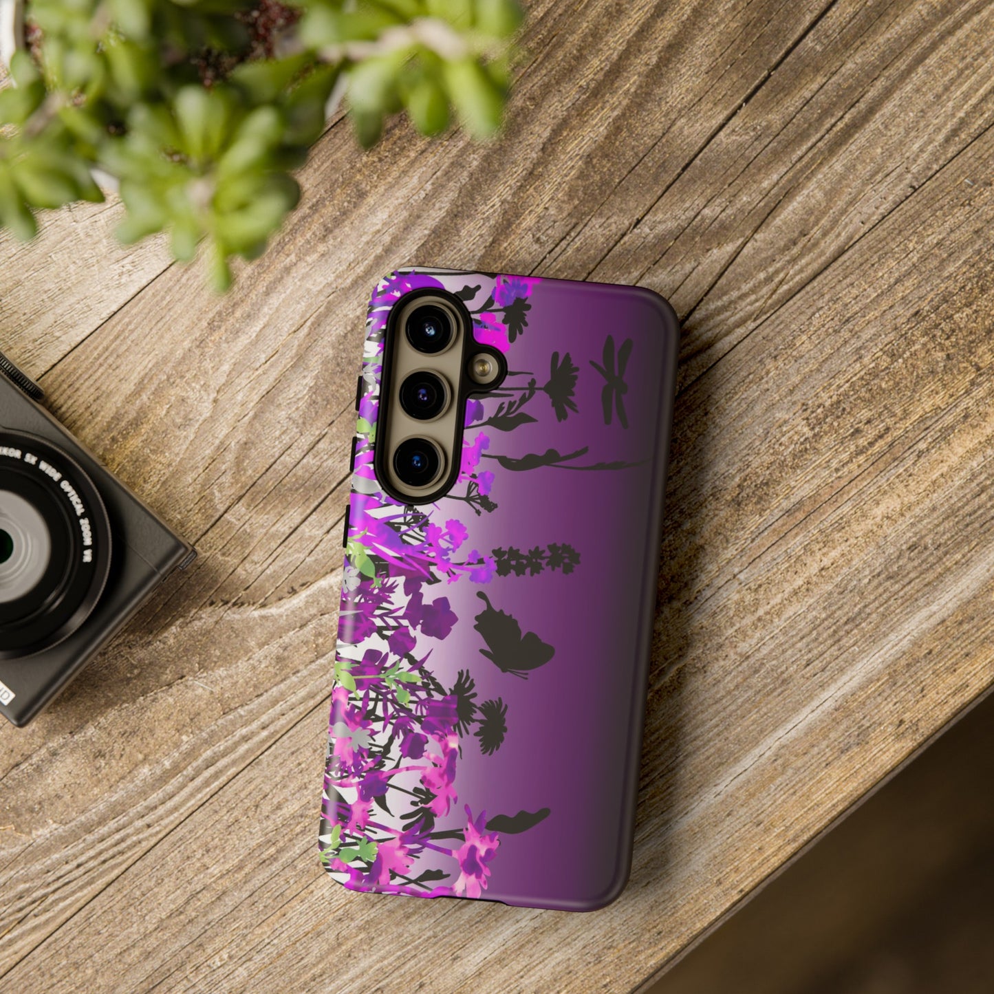 Samsung Galaxy Series Tough Case-Phone Case: Dreamscapes [Dark Purple Border]