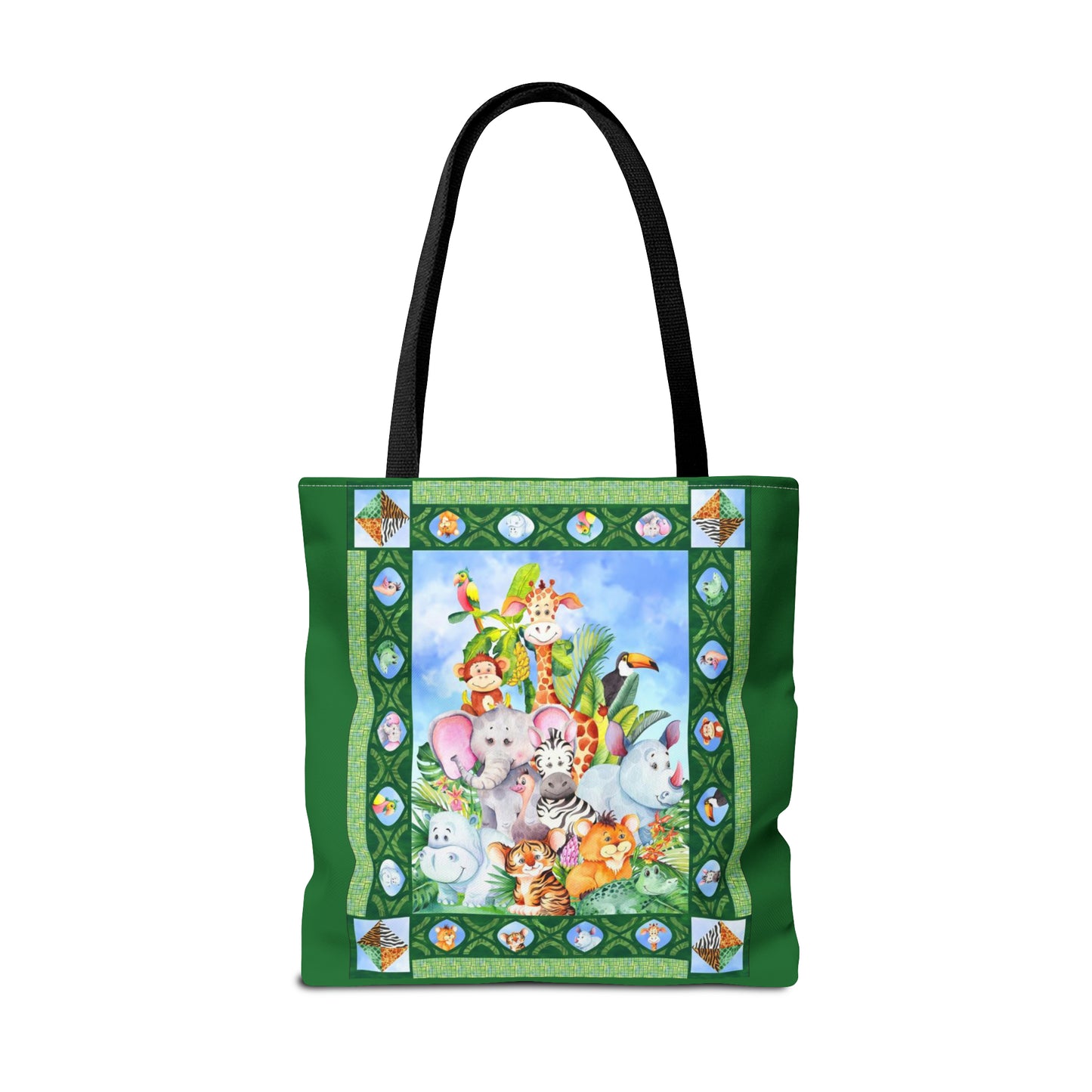 Tote Bag:  large-18x18;  "Jungle Friends" [Panel]