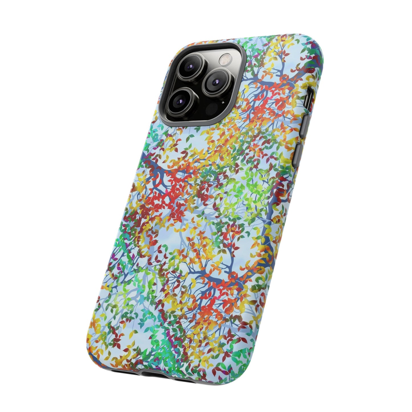 Apple I-Phone 14 (Series) Tough Case-Phone Case: Dreamscapes [Light Fall Leaves]