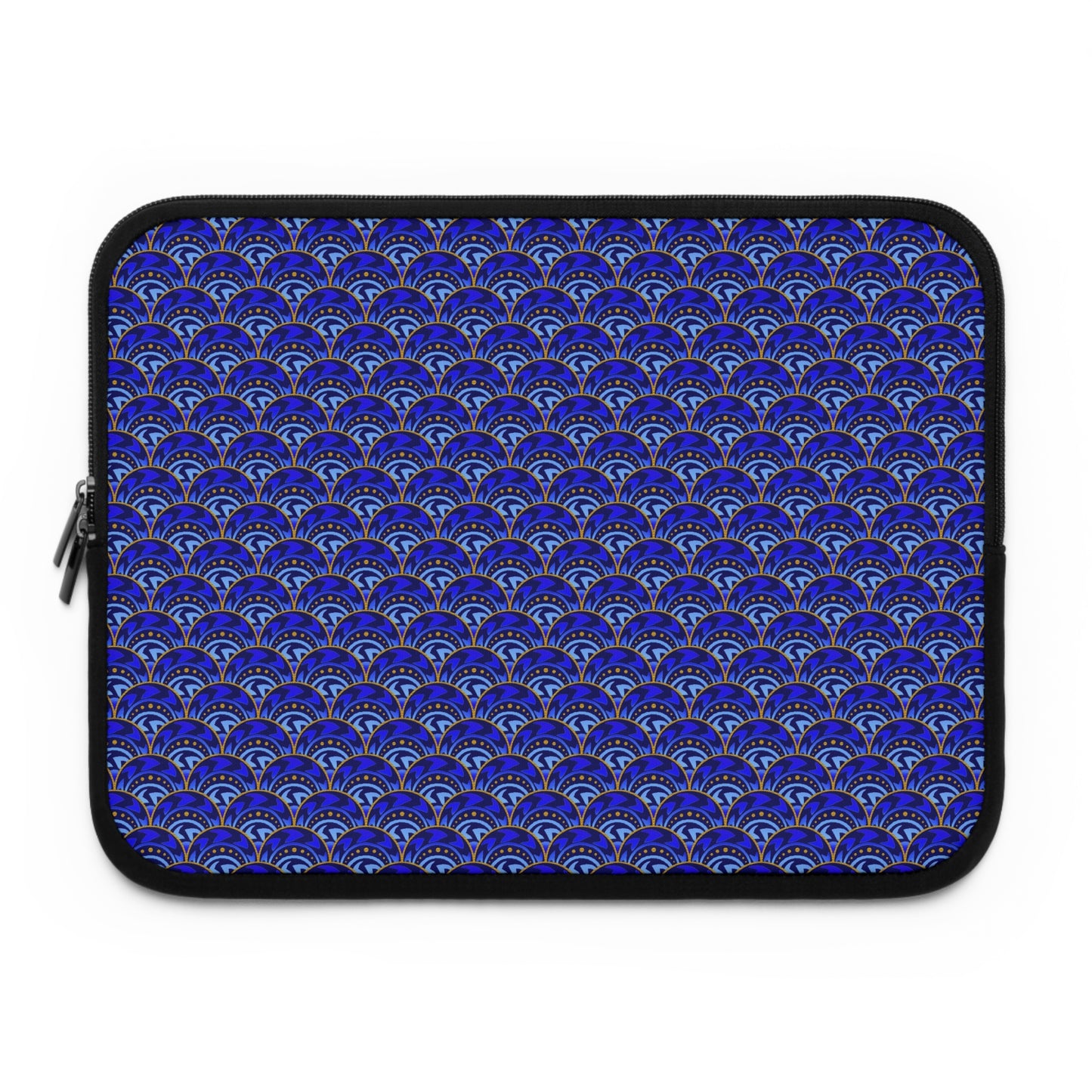 Laptop Sleeve :  Celestial [Blue/Gold-Scallops]
