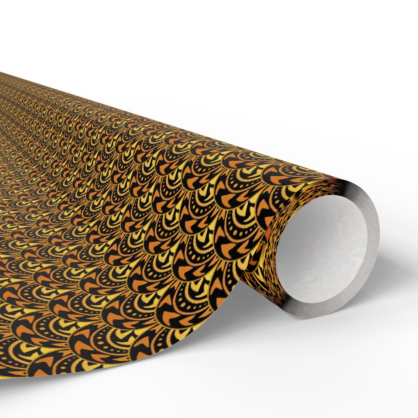 Wrapping Paper:  Celestial [Gold/Black Scallops]