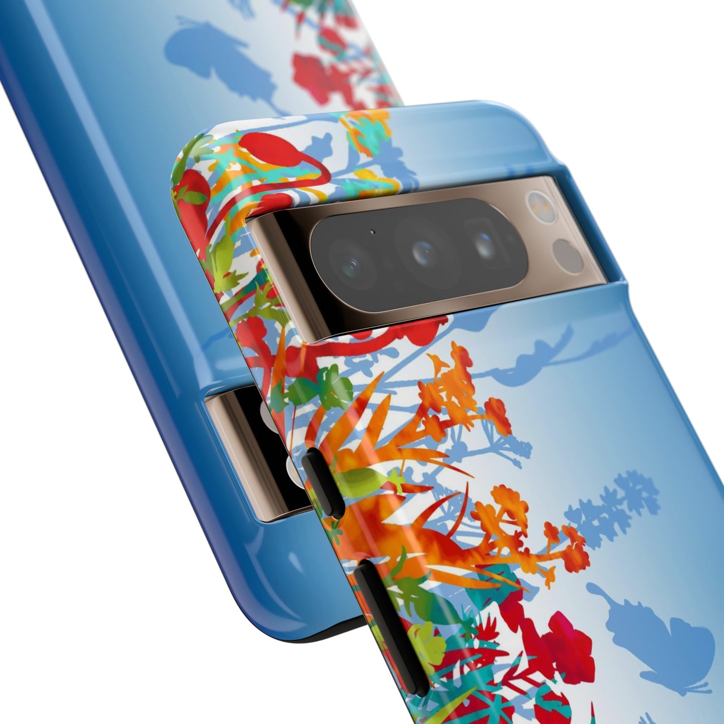 Android Google Pixel (Series) Tough Case-Phone Case:  Dreamscapes [Light Blue Border]