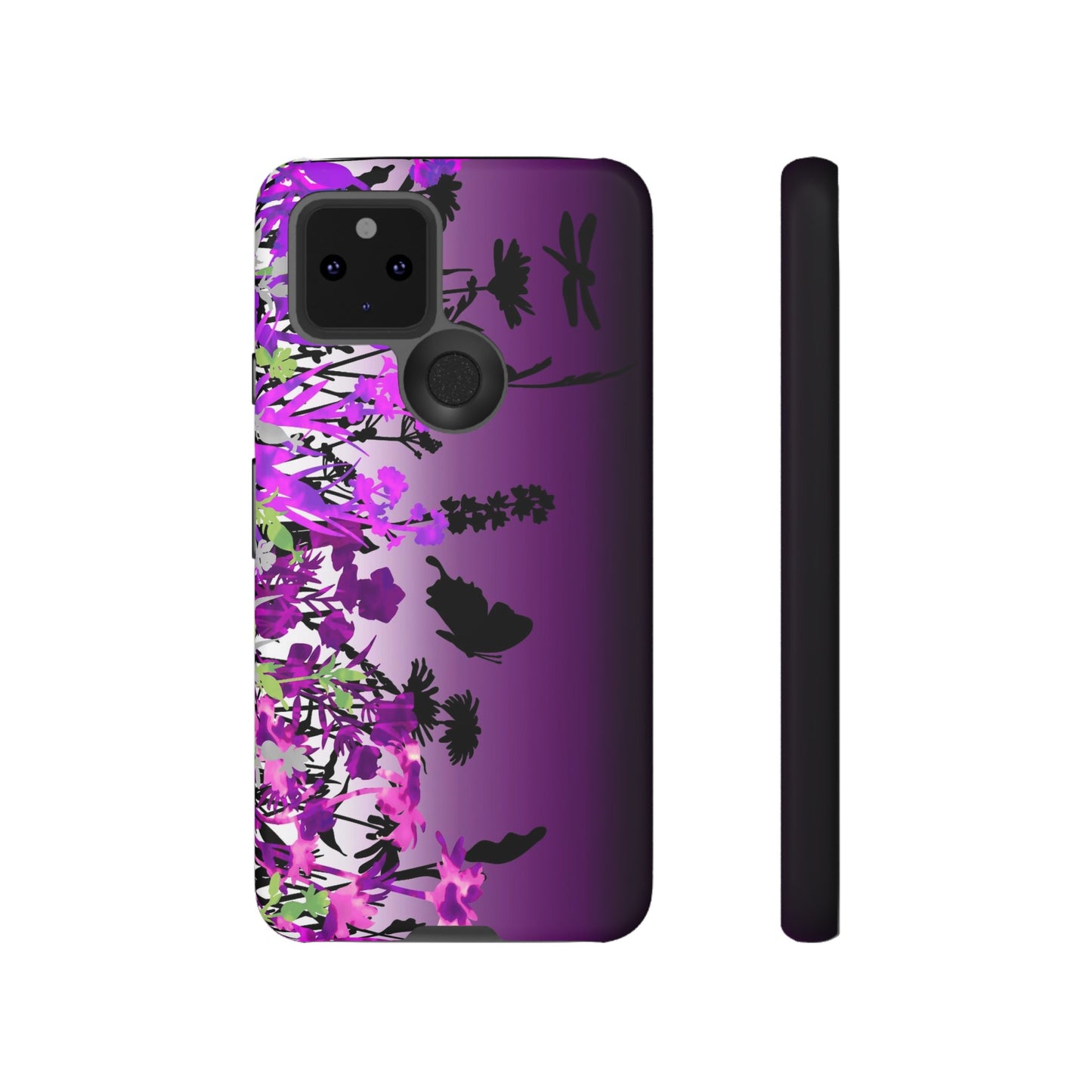 Android Google Pixel (Series) Tough Case-Phone Case:  Dreamscapes [Dark Purple Border]