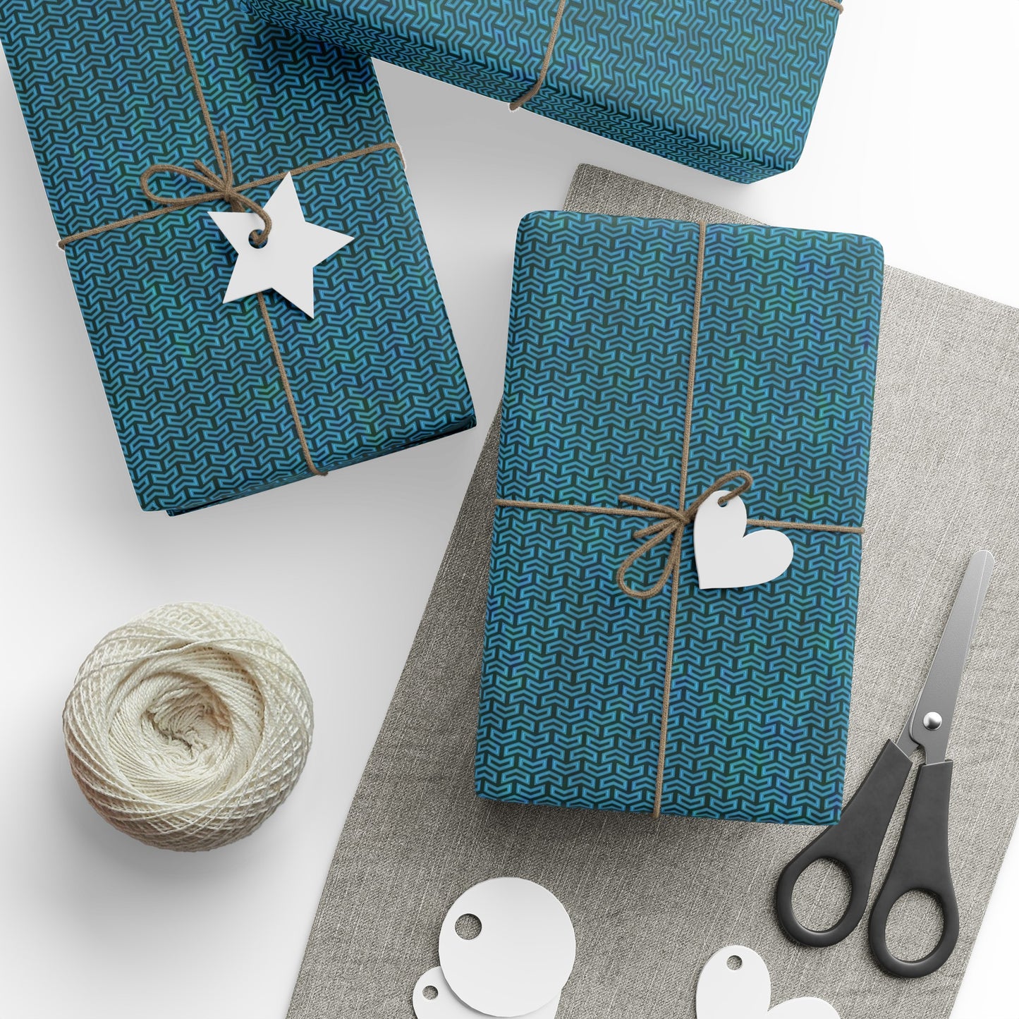 Wrapping Paper:  Sci-Fi [Blue Arrows]