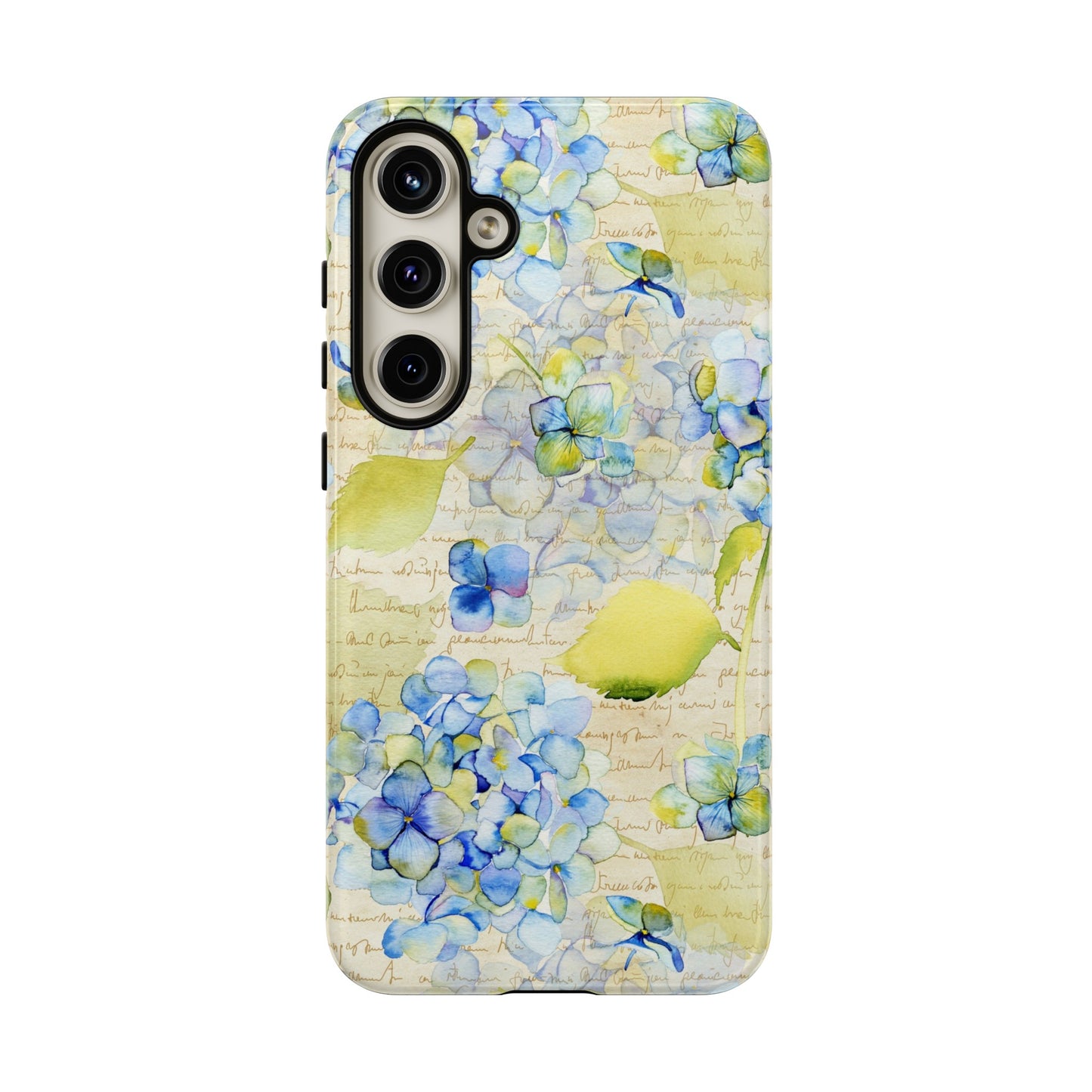 Samsung Galaxy Series Tough Case-Phone Case:  Leah [Flowers W/Script]
