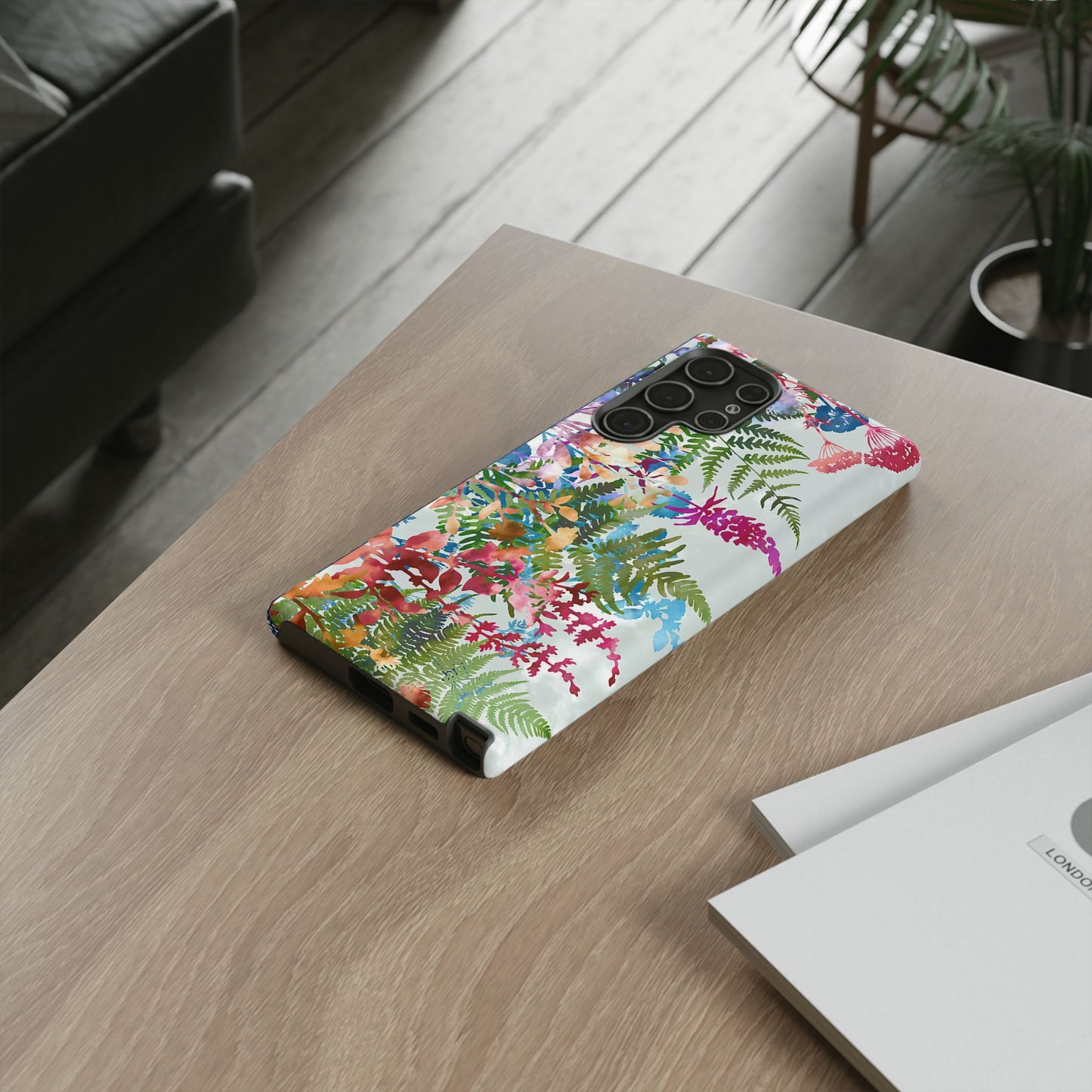 Samsung Galaxy S22 - Tough Case-Phone Case:  Haven [Red Border]