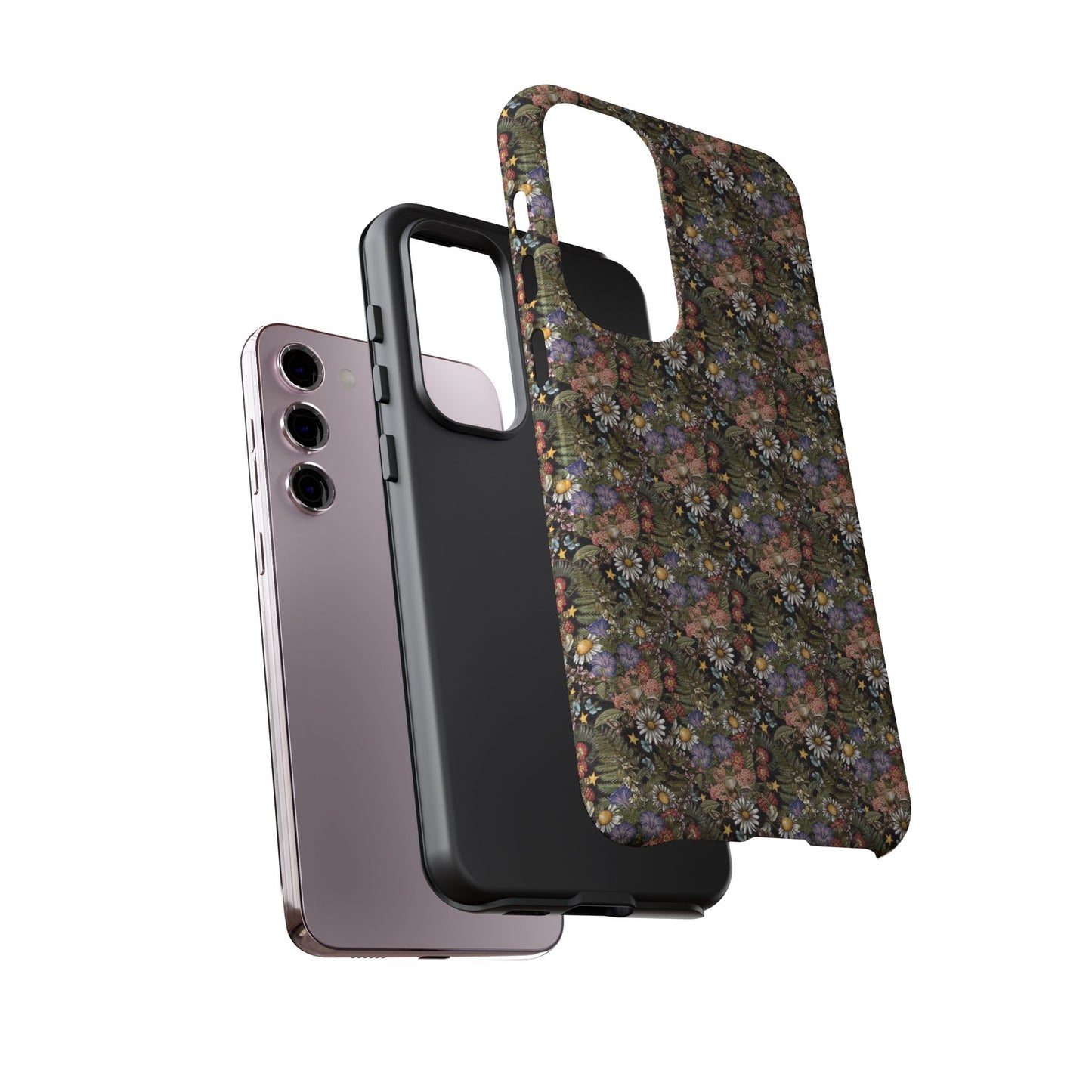 Samsung Galaxy S23 - Tough Case-Phone Case: The Sun, The Moon And The Stars [Flowers]