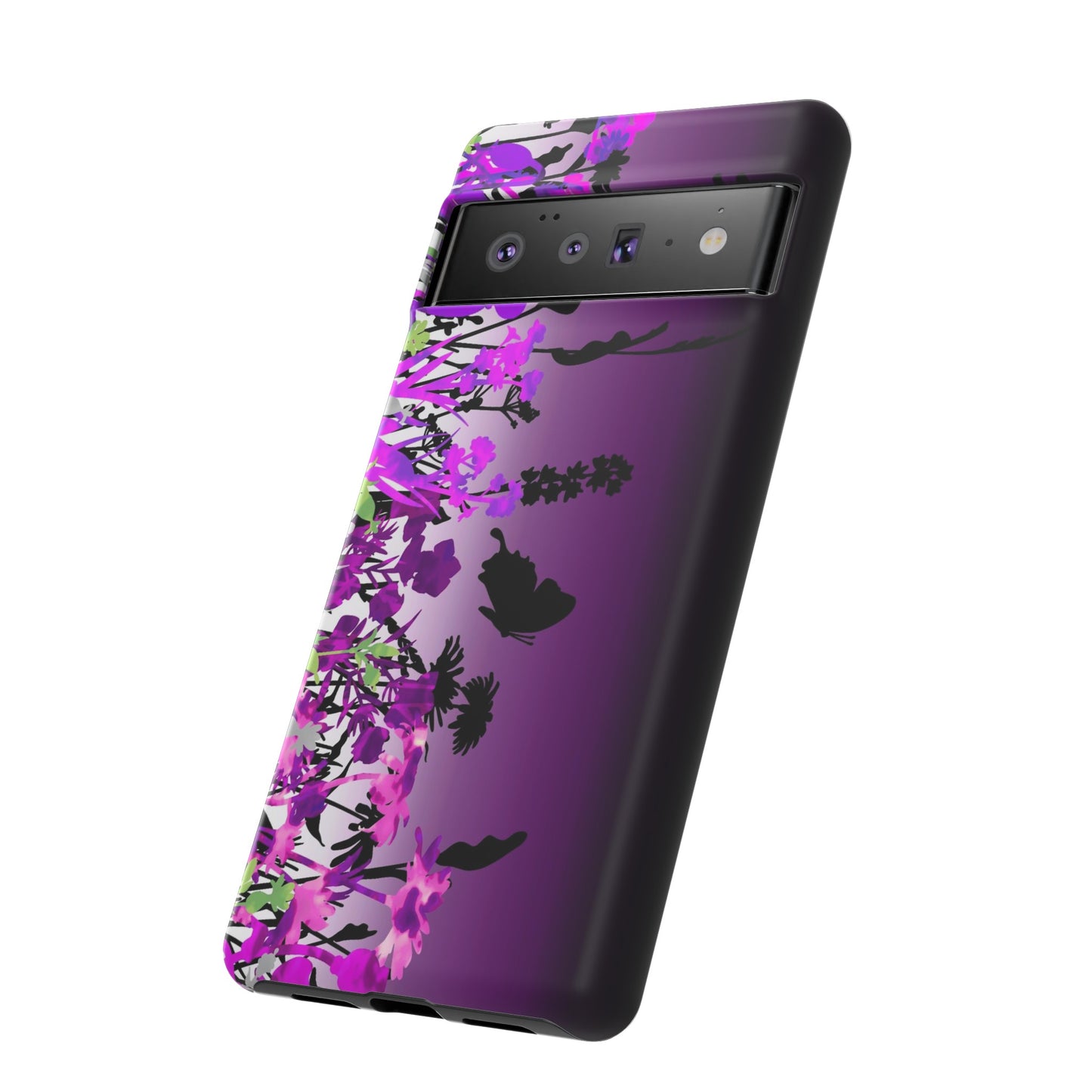 Android Google Pixel (Series) Tough Case-Phone Case:  Dreamscapes [Dark Purple Border]