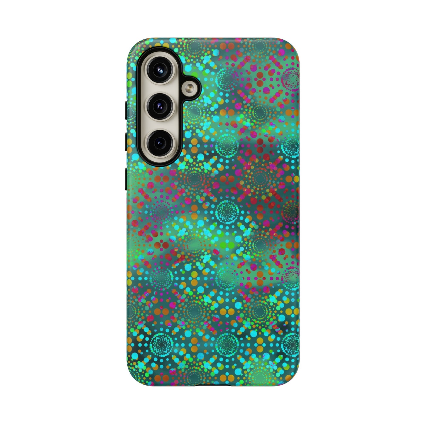 Samsung Galaxy Series Tough Case-Phone Case: Dreamscapes [Teal Green Kaleidoscope]