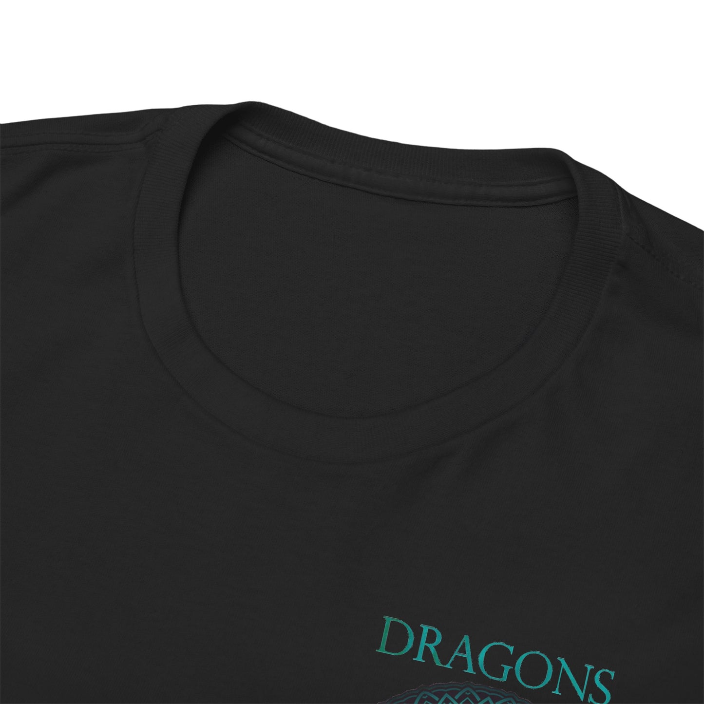 Unisex Heavy Cotton Tee:  Emerald Dragons [Dragon Eye]