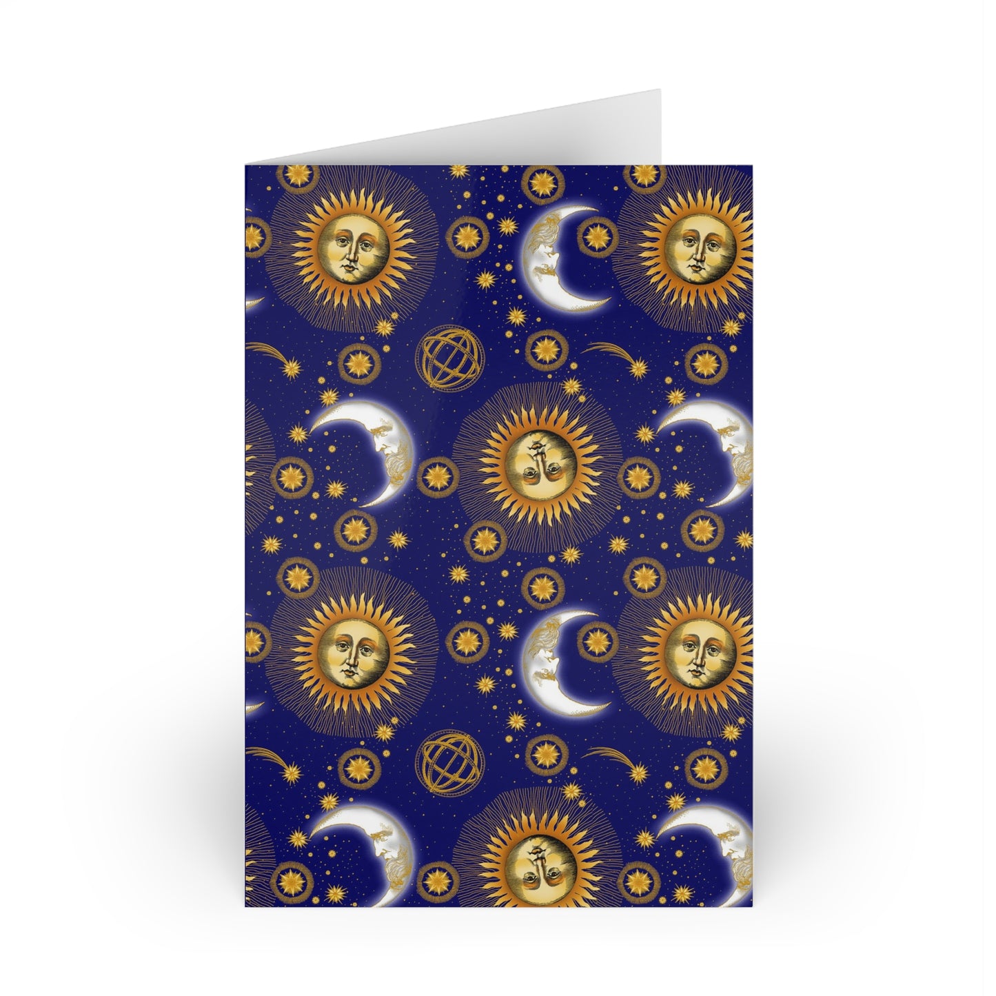 NOTE CARDS: CELESTIAL [Suns and Moons-Blue]