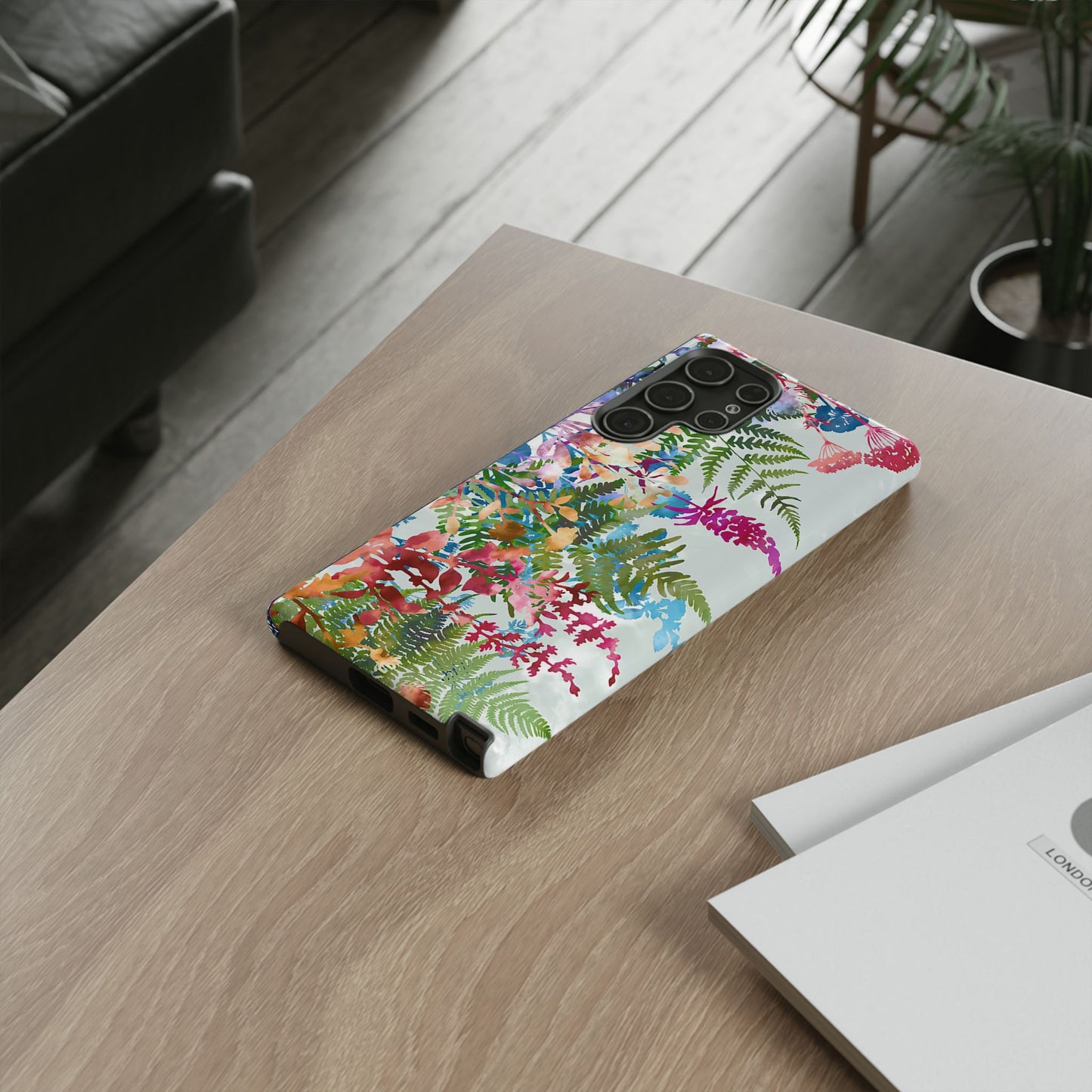 Samsung Galaxy S22 - Tough Case-Phone Case:  Haven [Red Border]