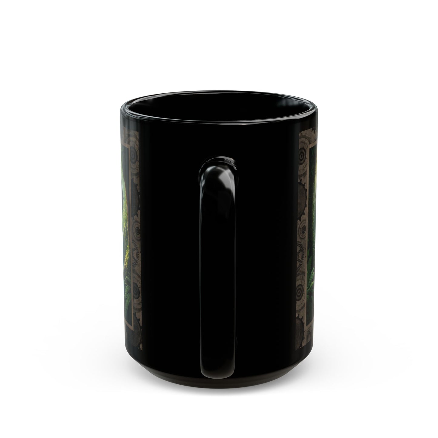 Black Mug-15oz:  "Steampunk Elephant" Panel