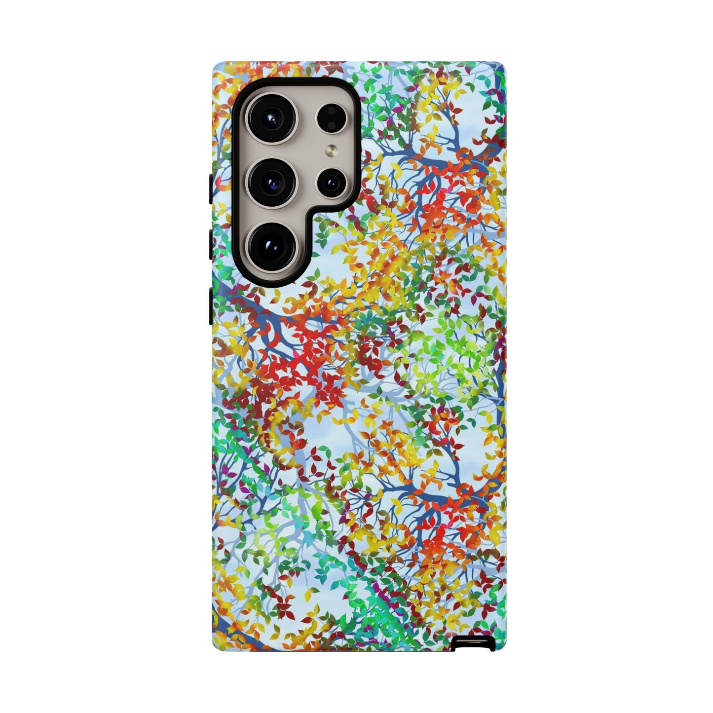 Samsung Galaxy Series Tough Case-Phone Case: Dreamscapes [Multi-Colored Leaves-Light]