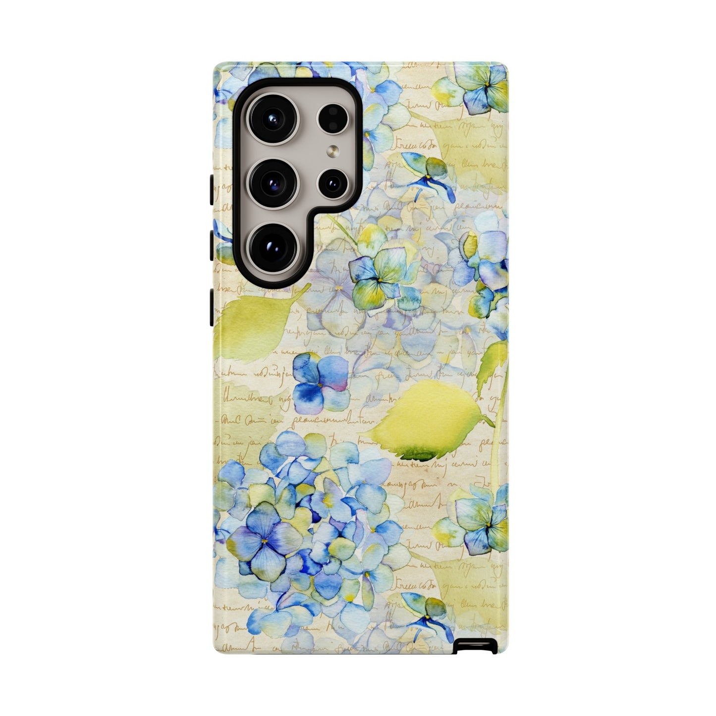 Samsung Galaxy Series Tough Case-Phone Case:  Leah [Flowers W/Script]