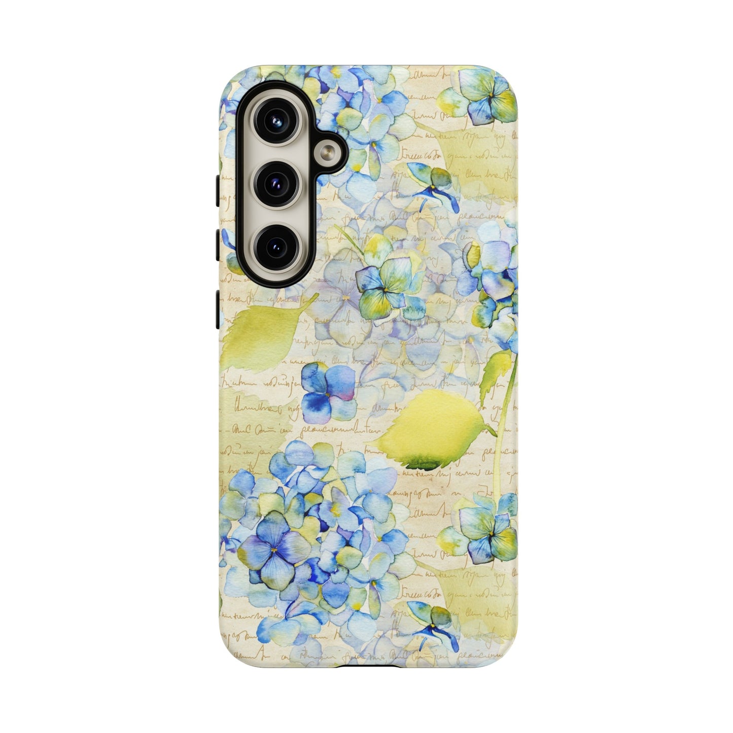 Samsung Galaxy Series Tough Case-Phone Case:  Leah [Flowers W/Script]