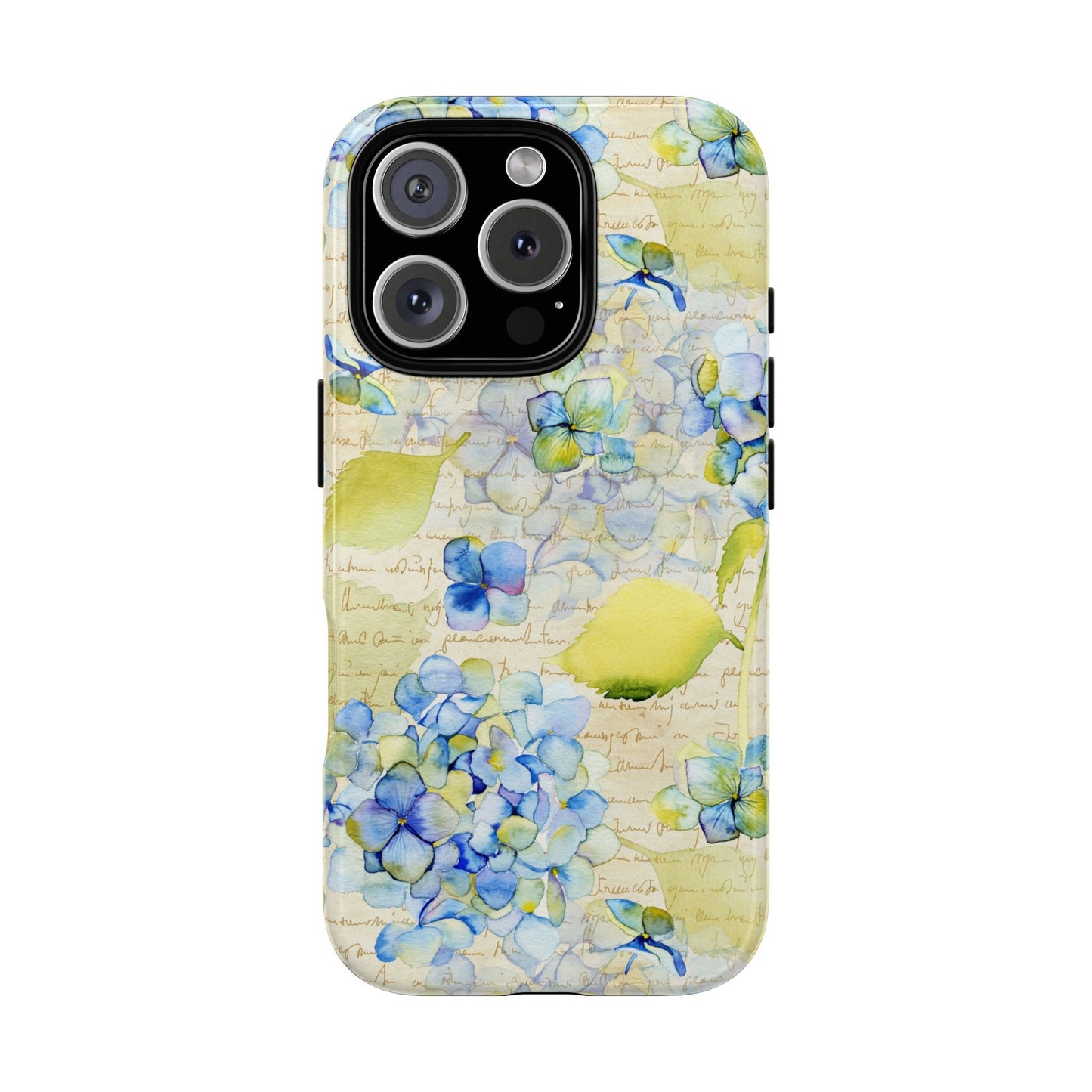 Apple I-Phone 16 (Series) Tough Case-Phone Case: Leah [Flowers w/Script]