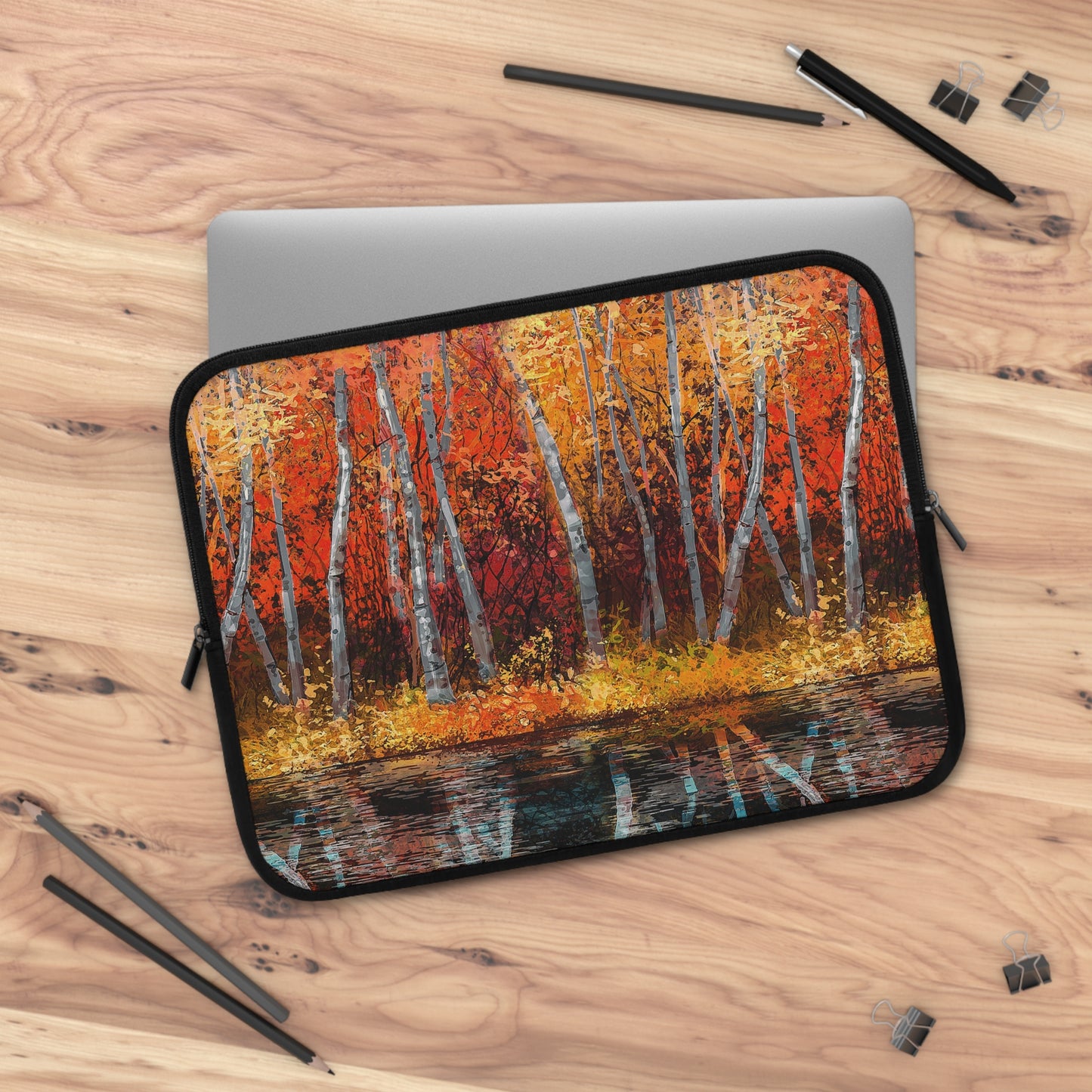 Laptop Sleeve:  [Year of Art]:  Aspen Trees 1