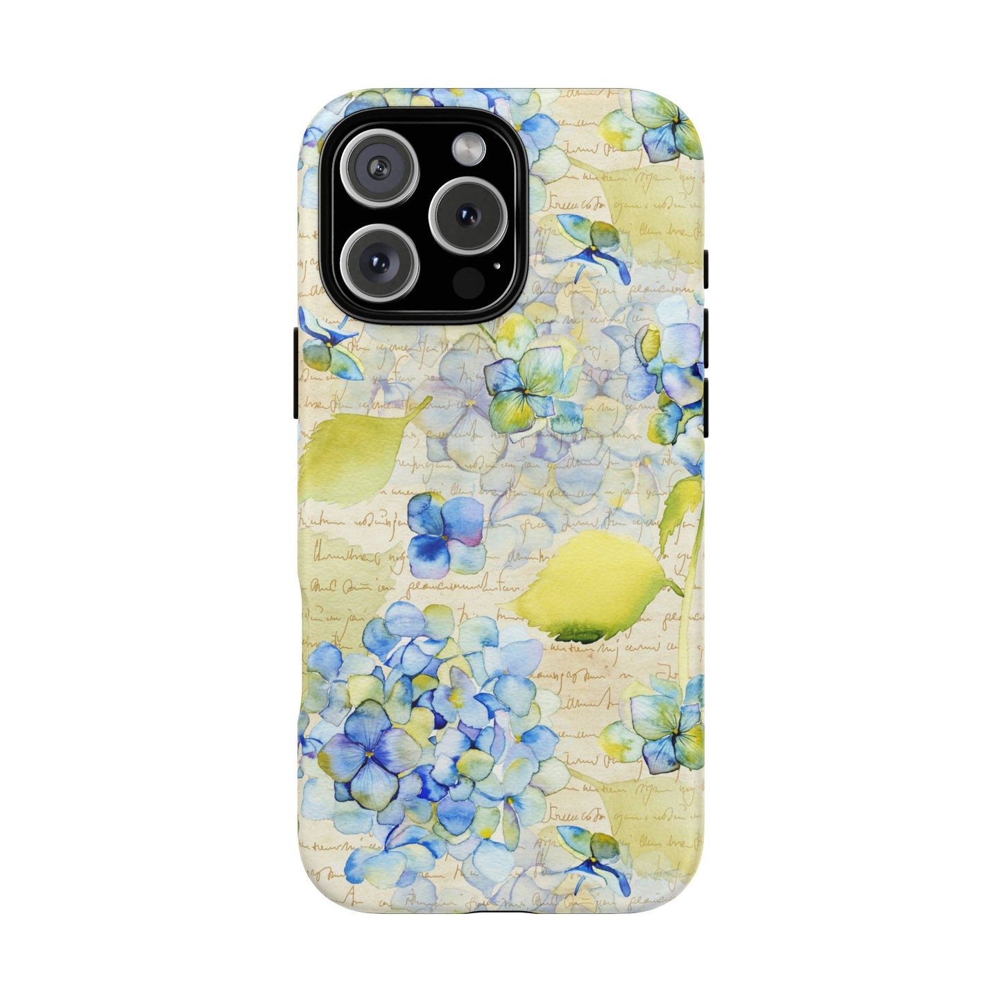 Apple I-Phone 16 (Series) Tough Case-Phone Case: Leah [Flowers w/Script]