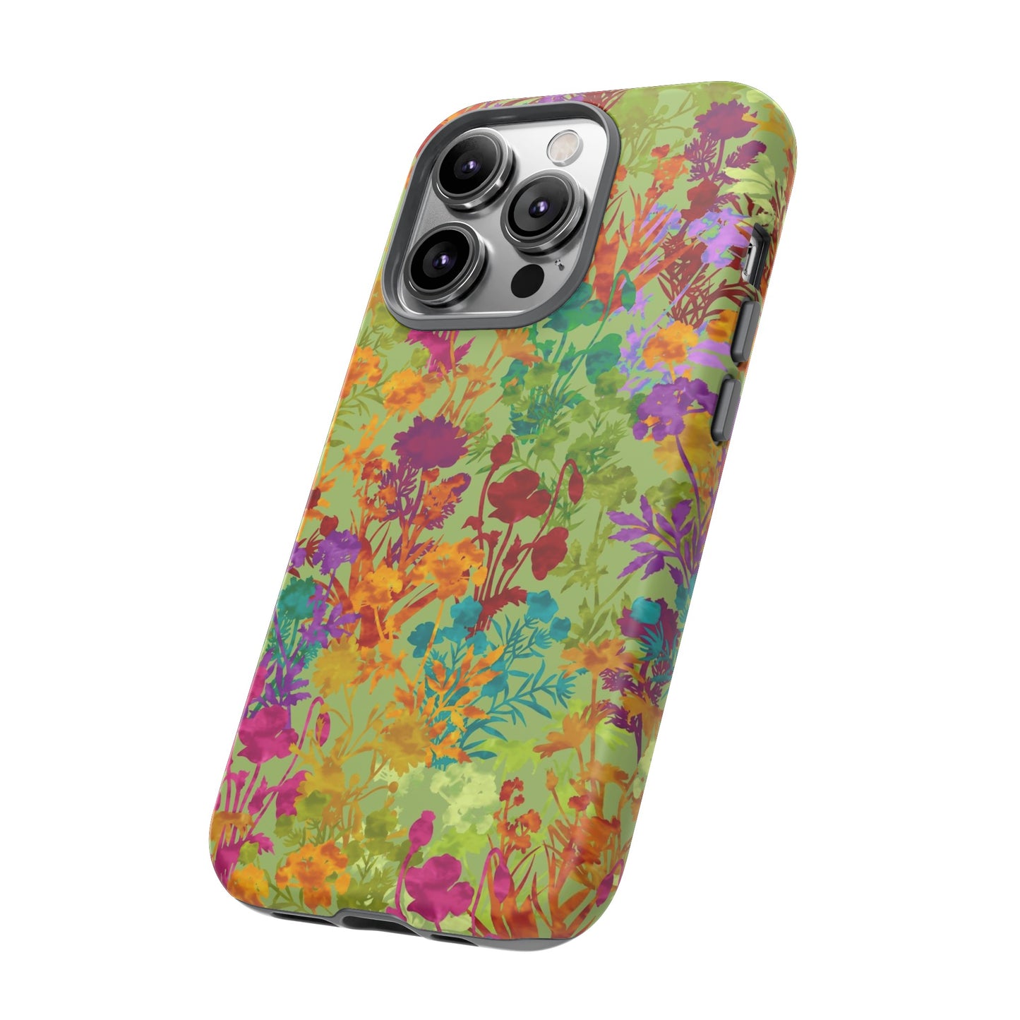 Apple I-Phone 14 (Series)-Tough Case-Phone Case:  Dreamscapes [Multi-Colored Flower-Yellow]