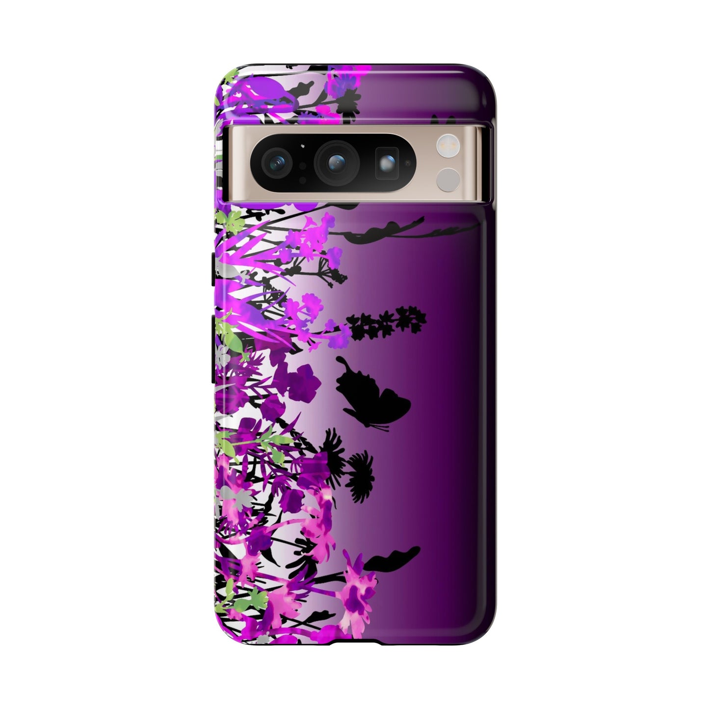 Android Google Pixel (Series) Tough Case-Phone Case:  Dreamscapes [Dark Purple Border]