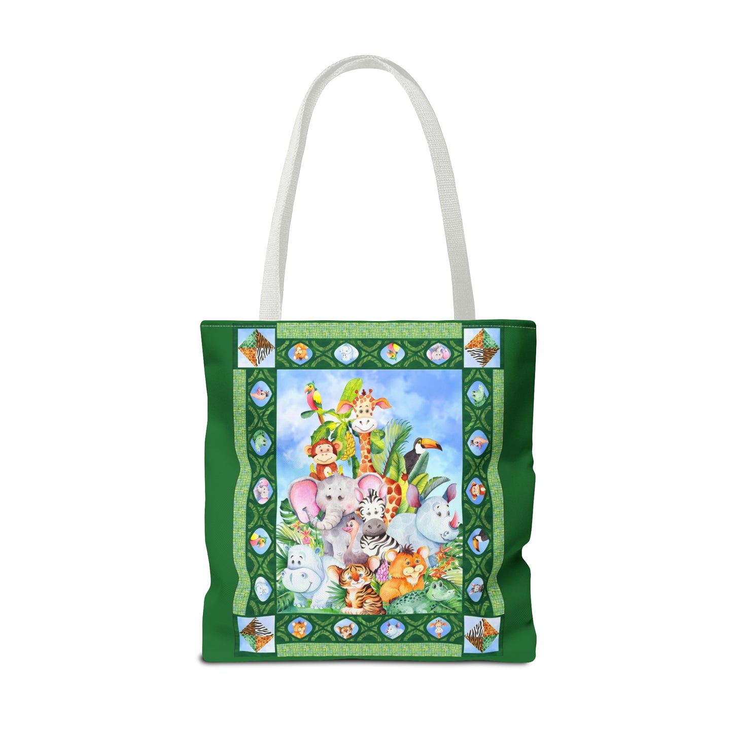 Tote Bag:  large-18x18;  "Jungle Friends" [Panel]