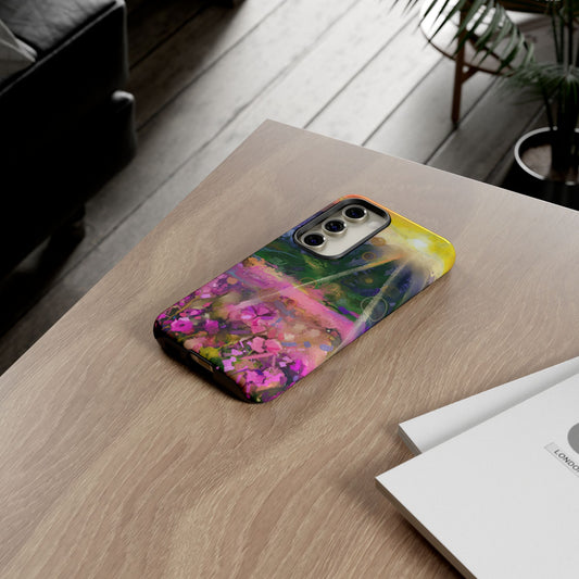 Samsung Galaxy S23 - Tough Case-Phone Case:  Year of Art-Sunset with Flowers