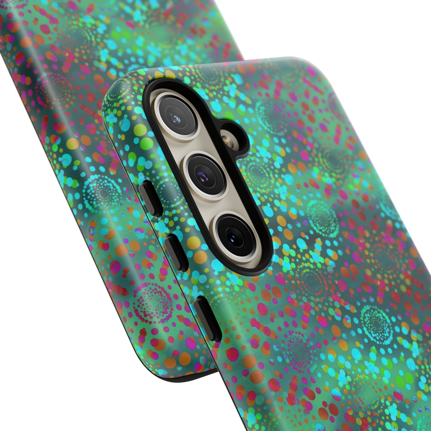 Samsung Galaxy Series Tough Case-Phone Case: Dreamscapes [Teal Green Kaleidoscope]