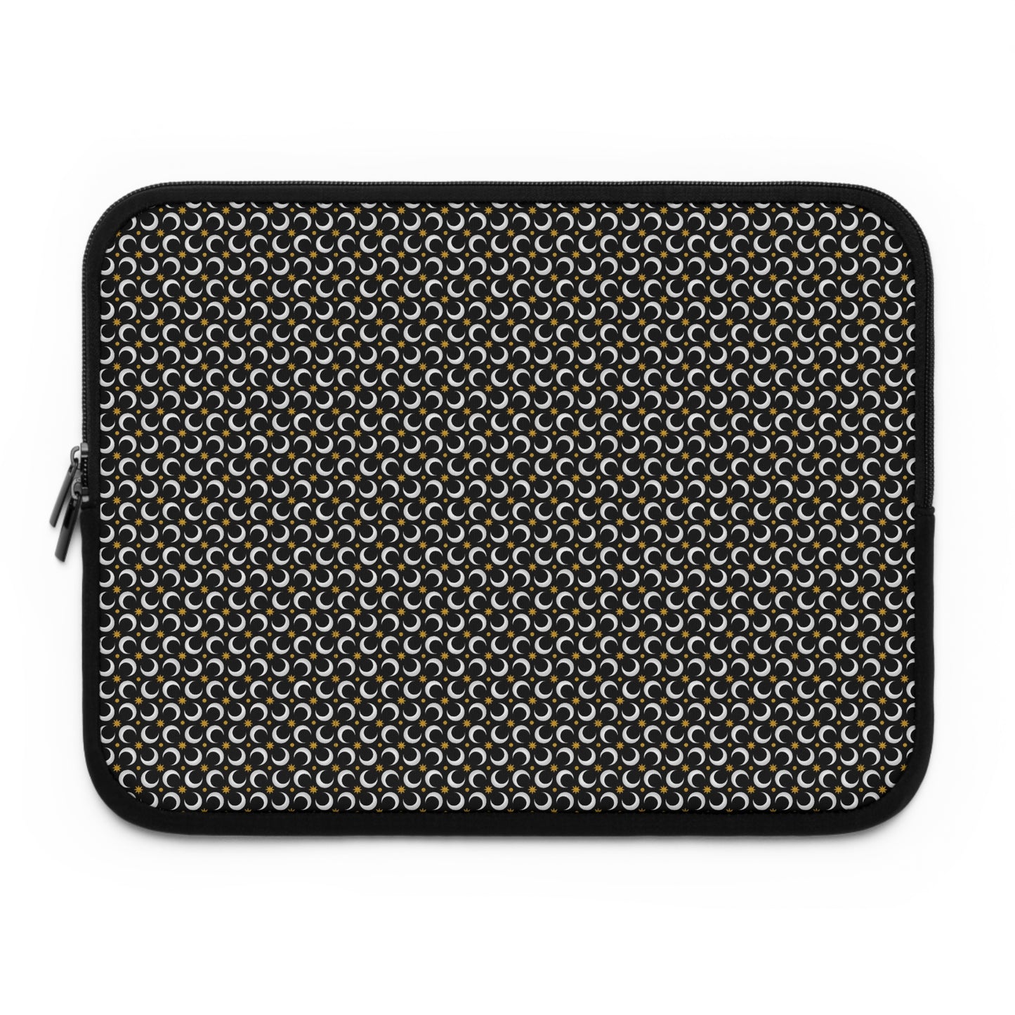 Laptop Sleeve:   Celstial [Black Moon and Gold Stars]