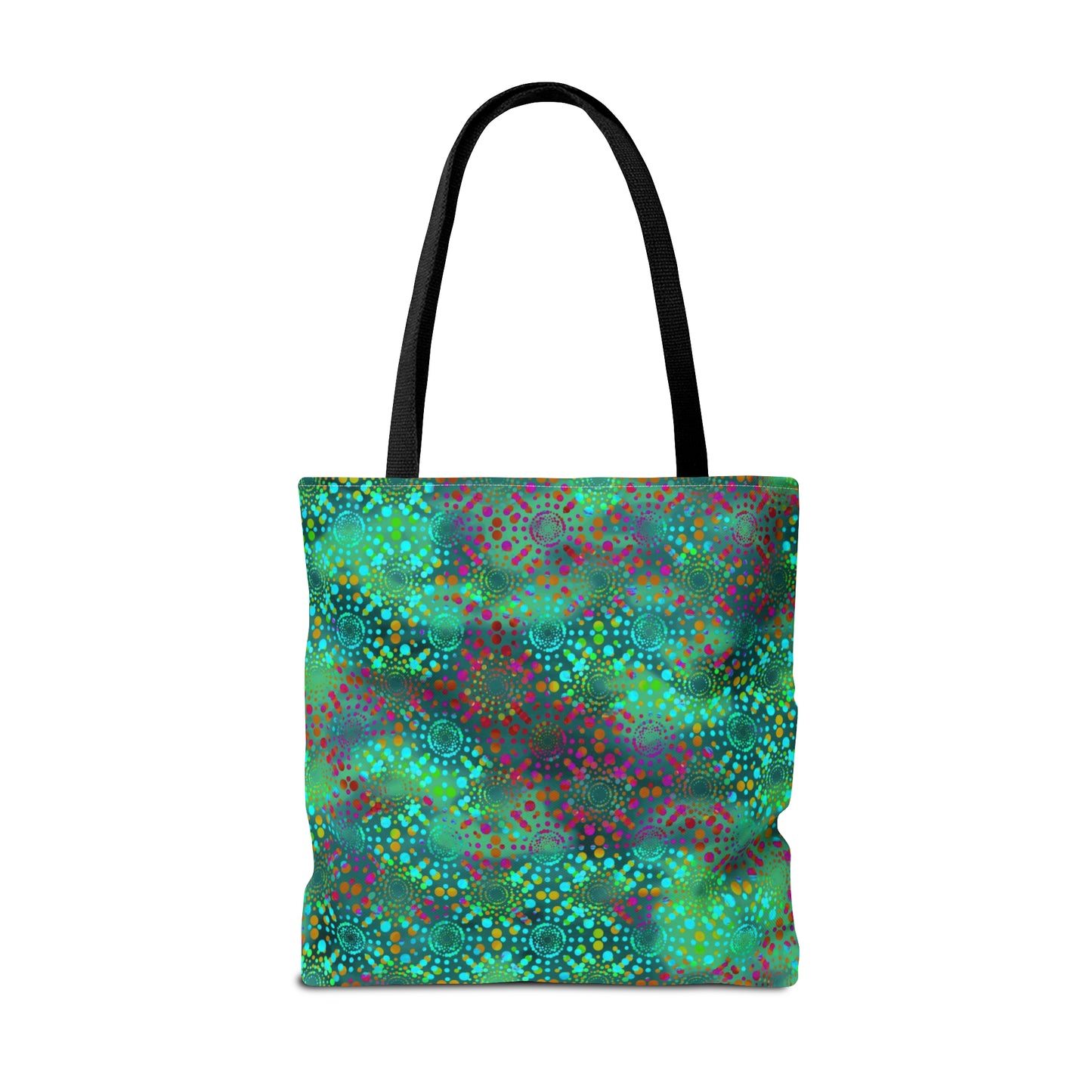 Tote Bag: Large-18x18: Dreamscapes [Teal Kaleidoscope]