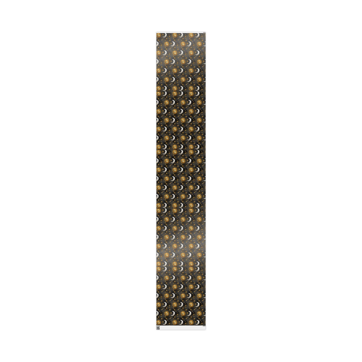 Wrapping Paper:  Celestial [Black-Haze Suns/Moons]