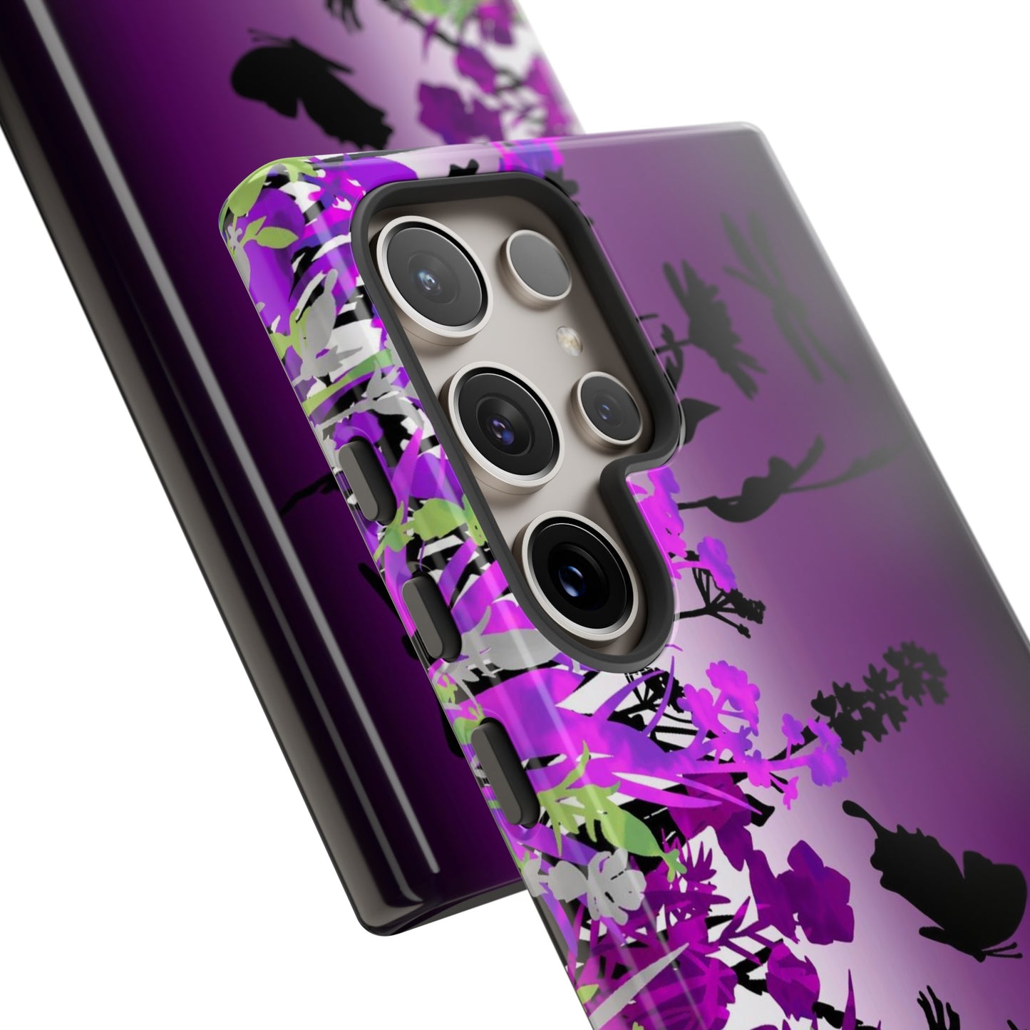 Samsung Galaxy Series Tough Case-Phone Case: Dreamscapes [Dark Purple Border]