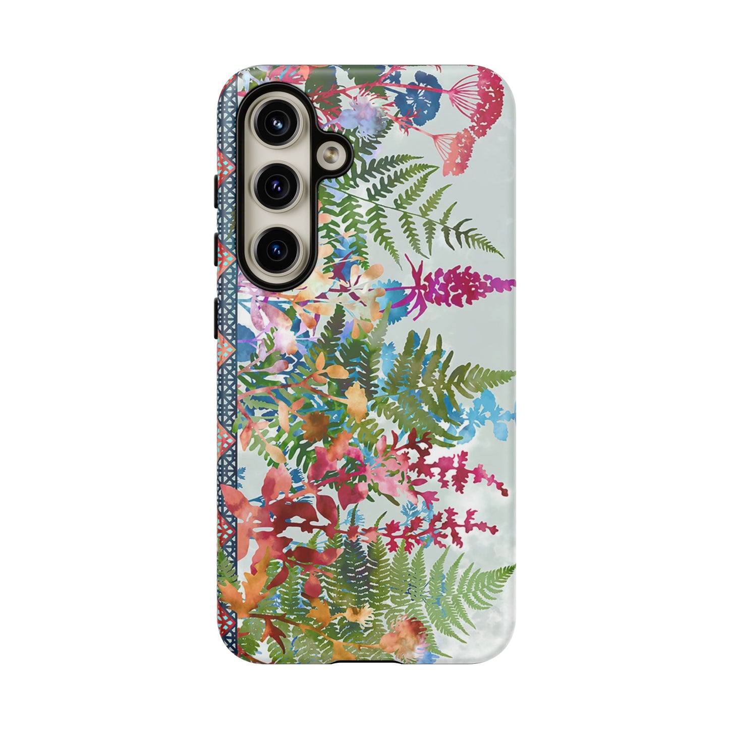 Samsung Galaxy Series Tough Case-Phone Case:  Haven [Flower Border 2]