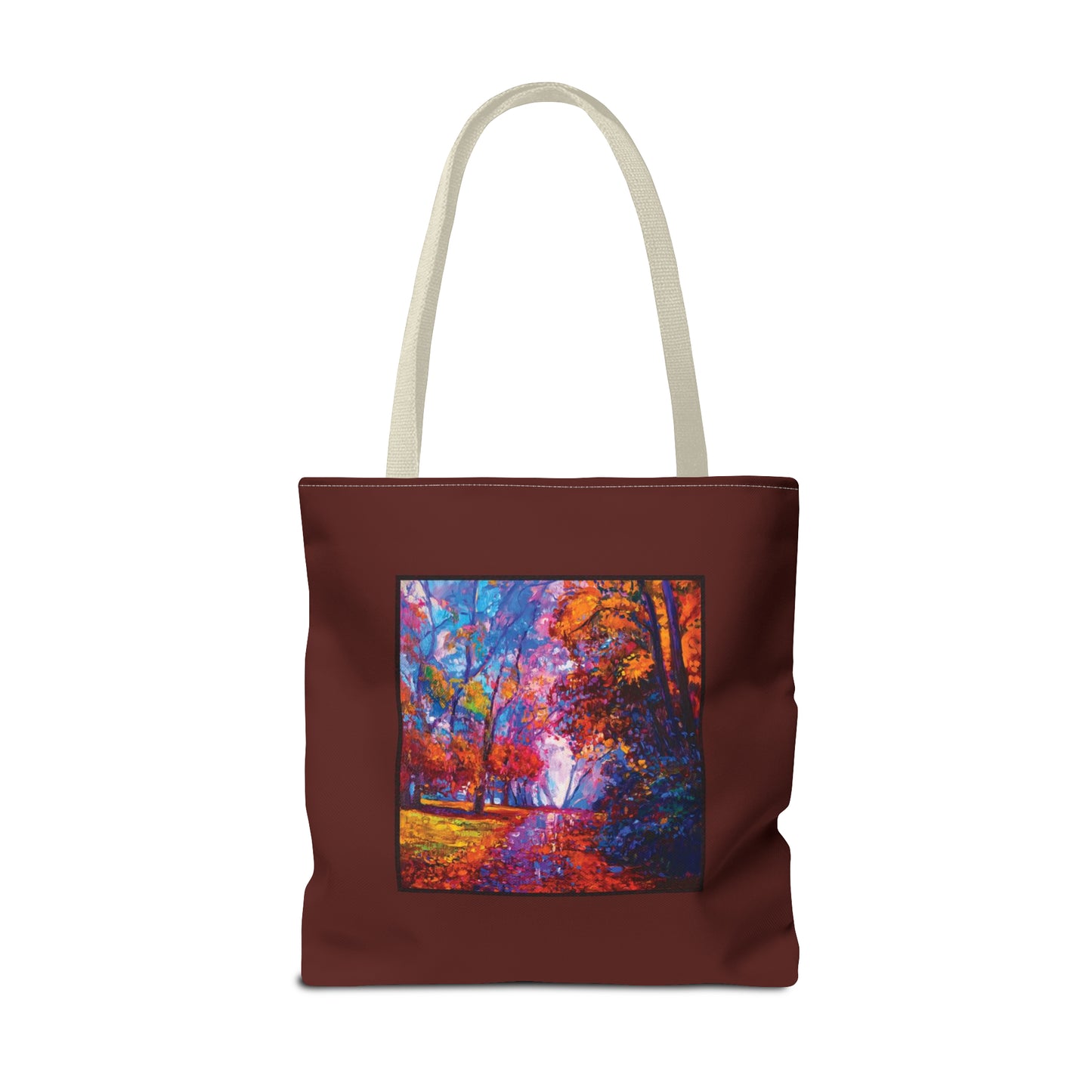 Tote Bag:  large-18x18;  "Year of Art" [Fall Path-Small Panel]