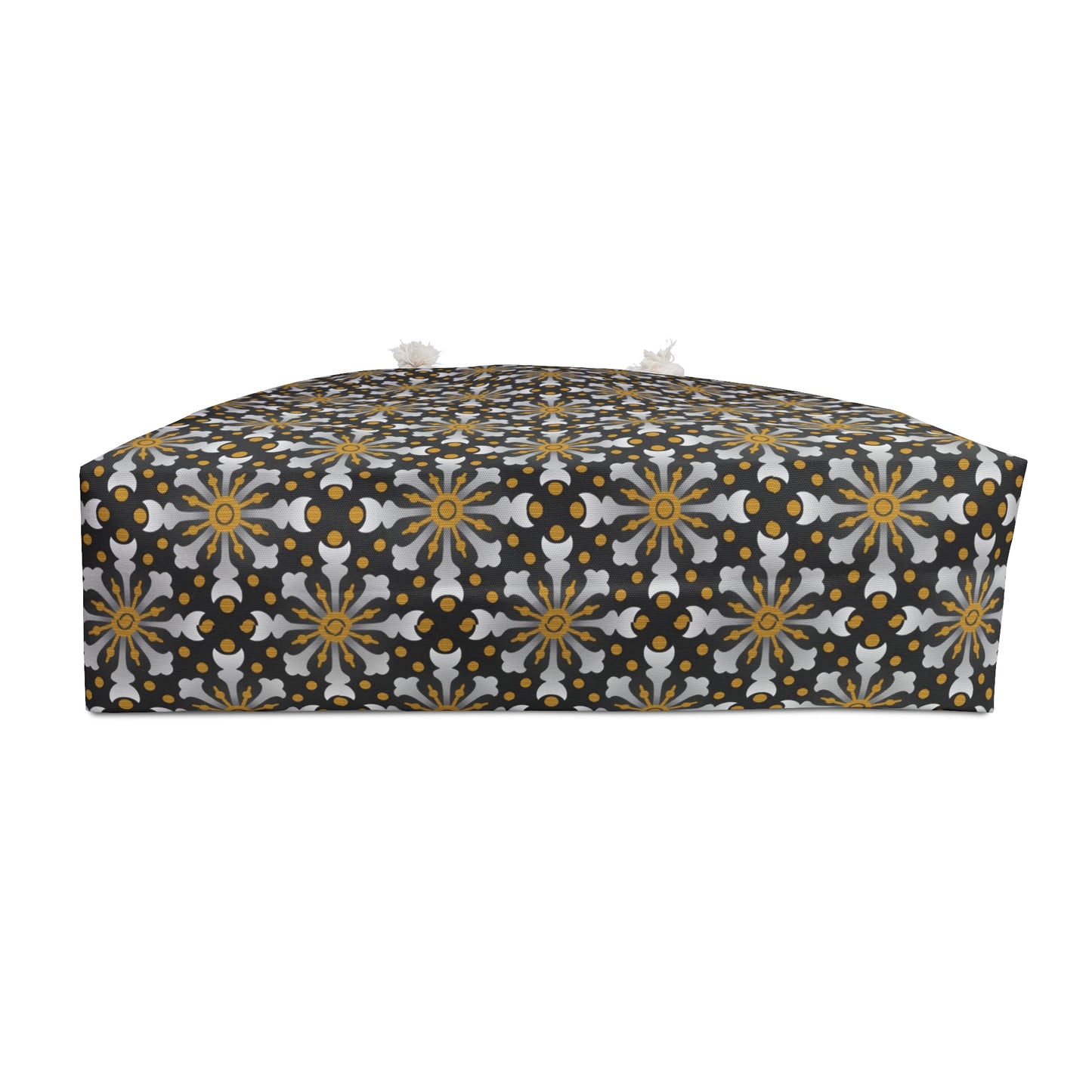 Weekender Tote Bag (Large):  Celestial [Black/Gold Sunbursts]