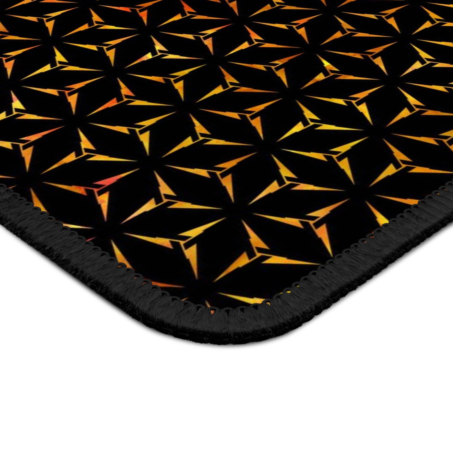 Mouse Pad-Gaming;  9x7 - "Sci-Fi" [Orange Lightning]