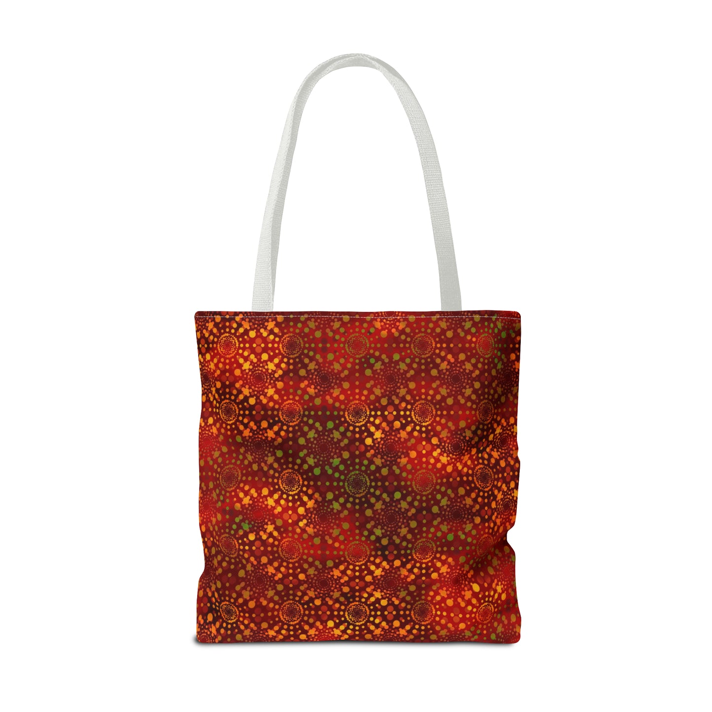 Tote Bag:  Large-18x18:   Dreamscapres Orange Kaleidoscopte: