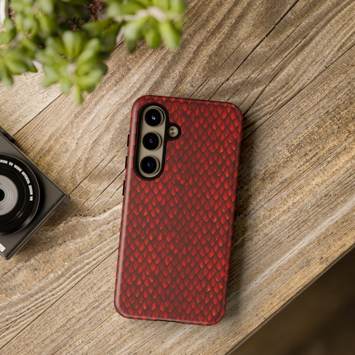 Samsung Galaxy Series Tough Case-Phone Case: Dragons [Red Scales]
