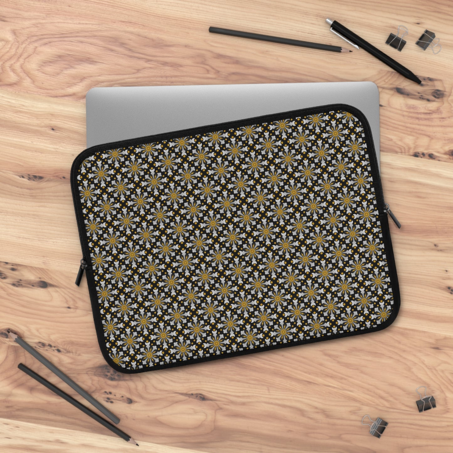 Laptop Sleeve:  Celestial [Black/Gold-Starbusrt]
