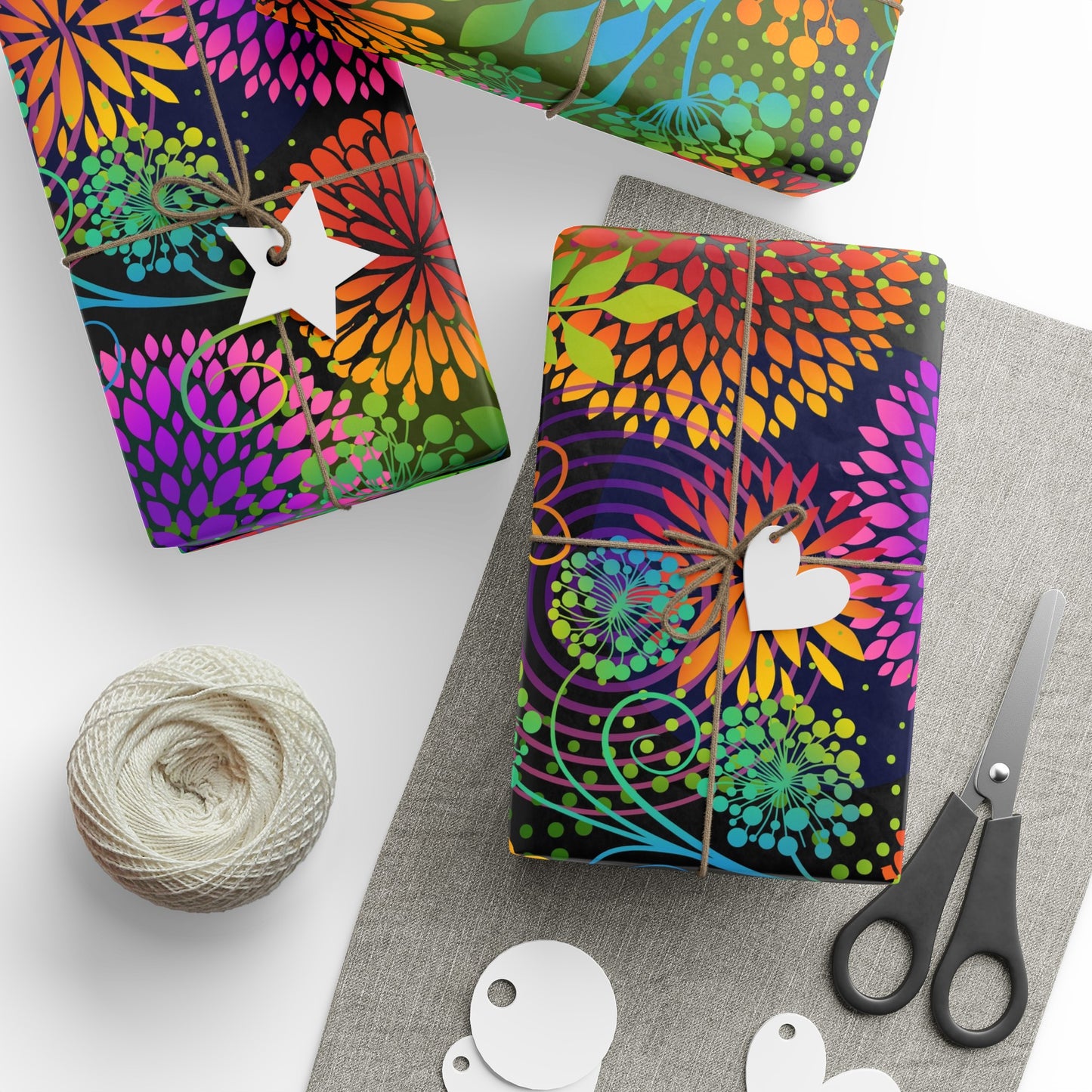 Wrapping Paper:  Unusual Garden [Bright Flowers]