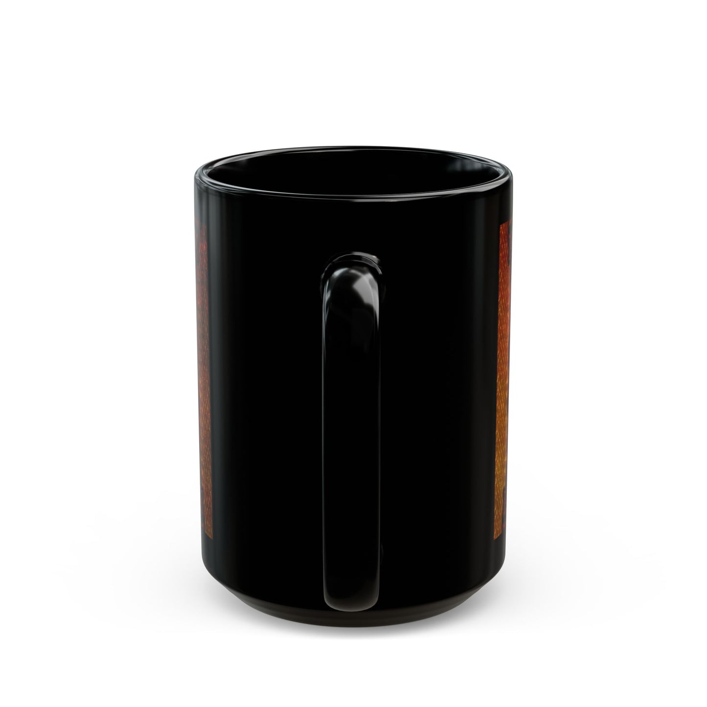 Black Mug-15oz:  "Red Dragons" Panel