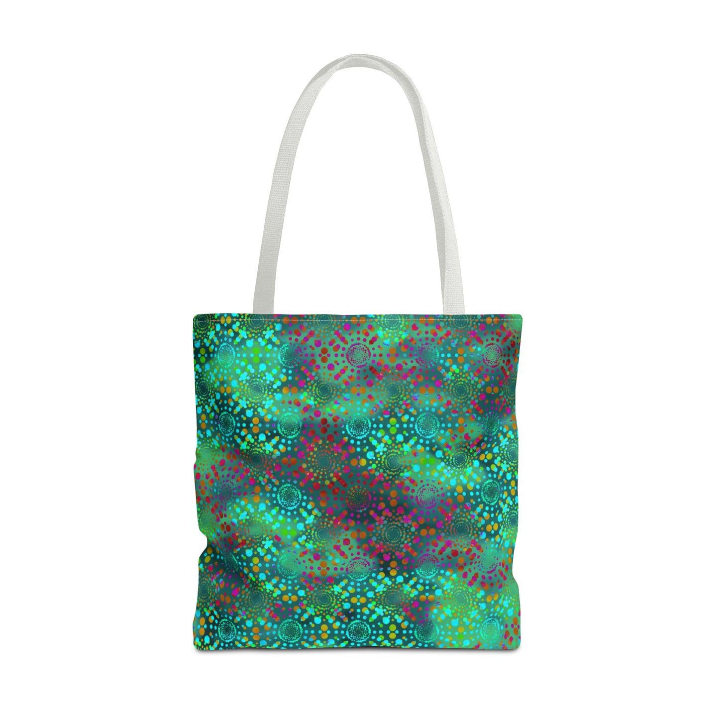 Tote Bag: Large-18x18: Dreamscapes [Teal Kaleidoscope]