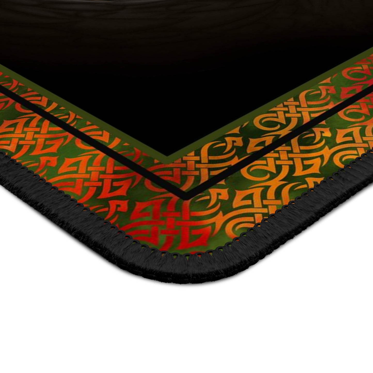 Mouse Pad-Gaming;  9x7 - "Dragons" [Fire Red Tonal-Black Eyes-2]
